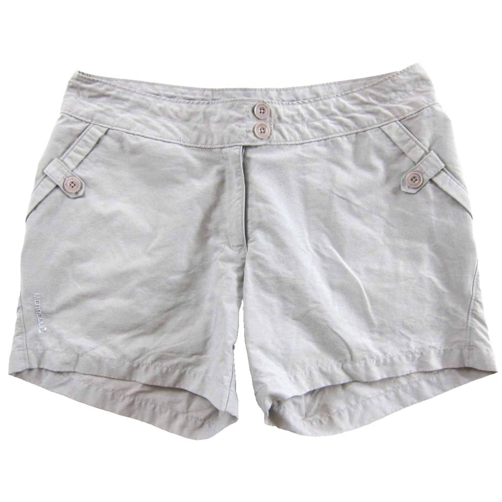 Merrell Merrell UPF 50+ Nylon Grey lightweight Cinch Waist Pocket Chino Shorts Woman M Size 32" / US 10 / IT 46 - 2 Thumbnail