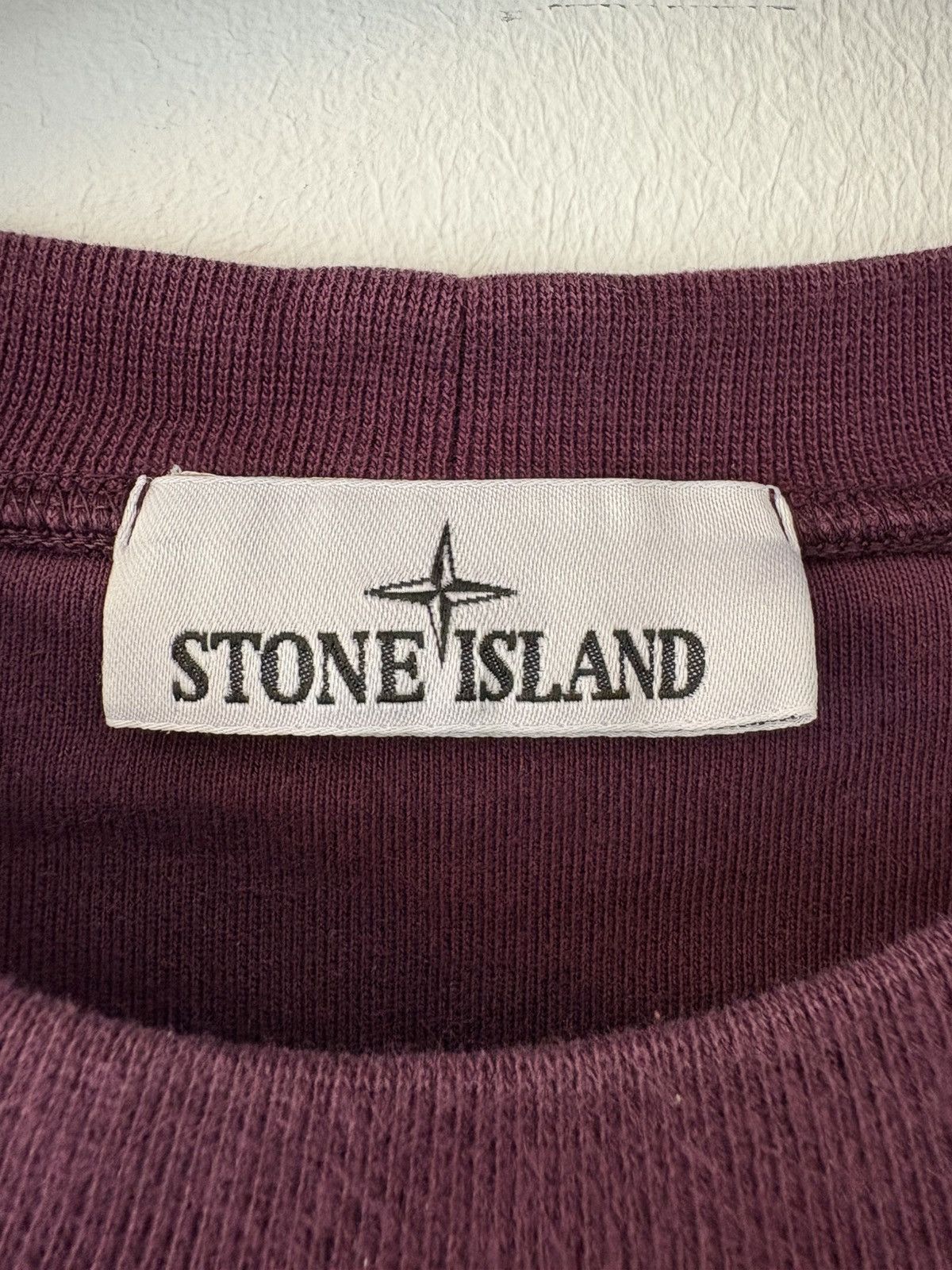 Stone Island STONE ISLAND GARMENT DYED SWEATSHIRT BURGUNDY Size US XL / EU 56 / 4 - 2 Thumbnail