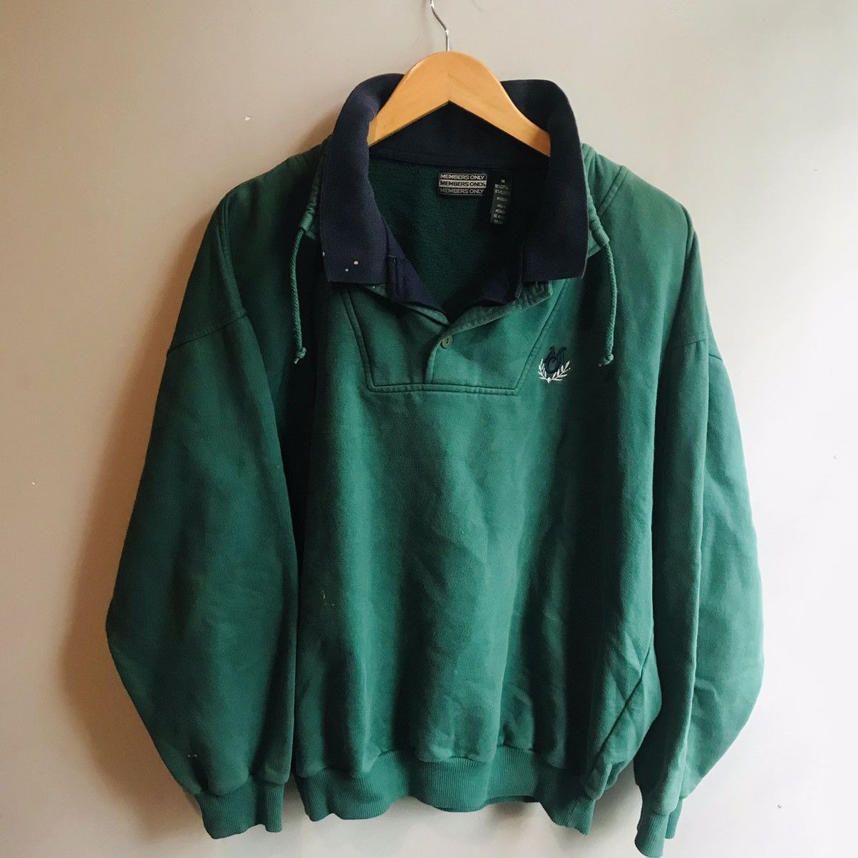 Members Only × Vintage Members Only Double Collar Sweatshirt Size US L / EU 52-54 / 3 - 2 Thumbnail