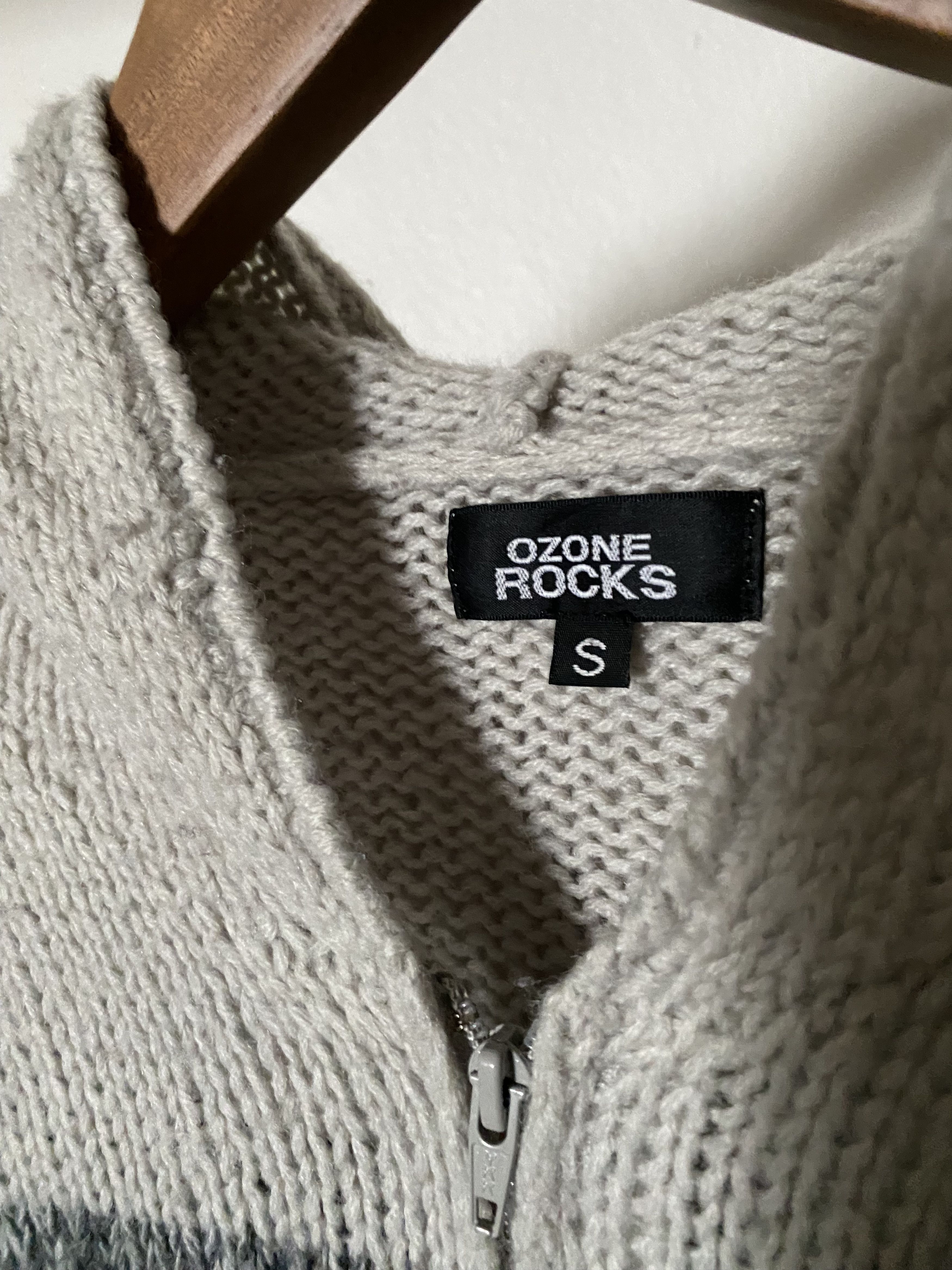 Hysteric Glamour Ozone Rocks Knit Zipper Hoodie Size US S / EU 44-46 / 1 - 4 Thumbnail