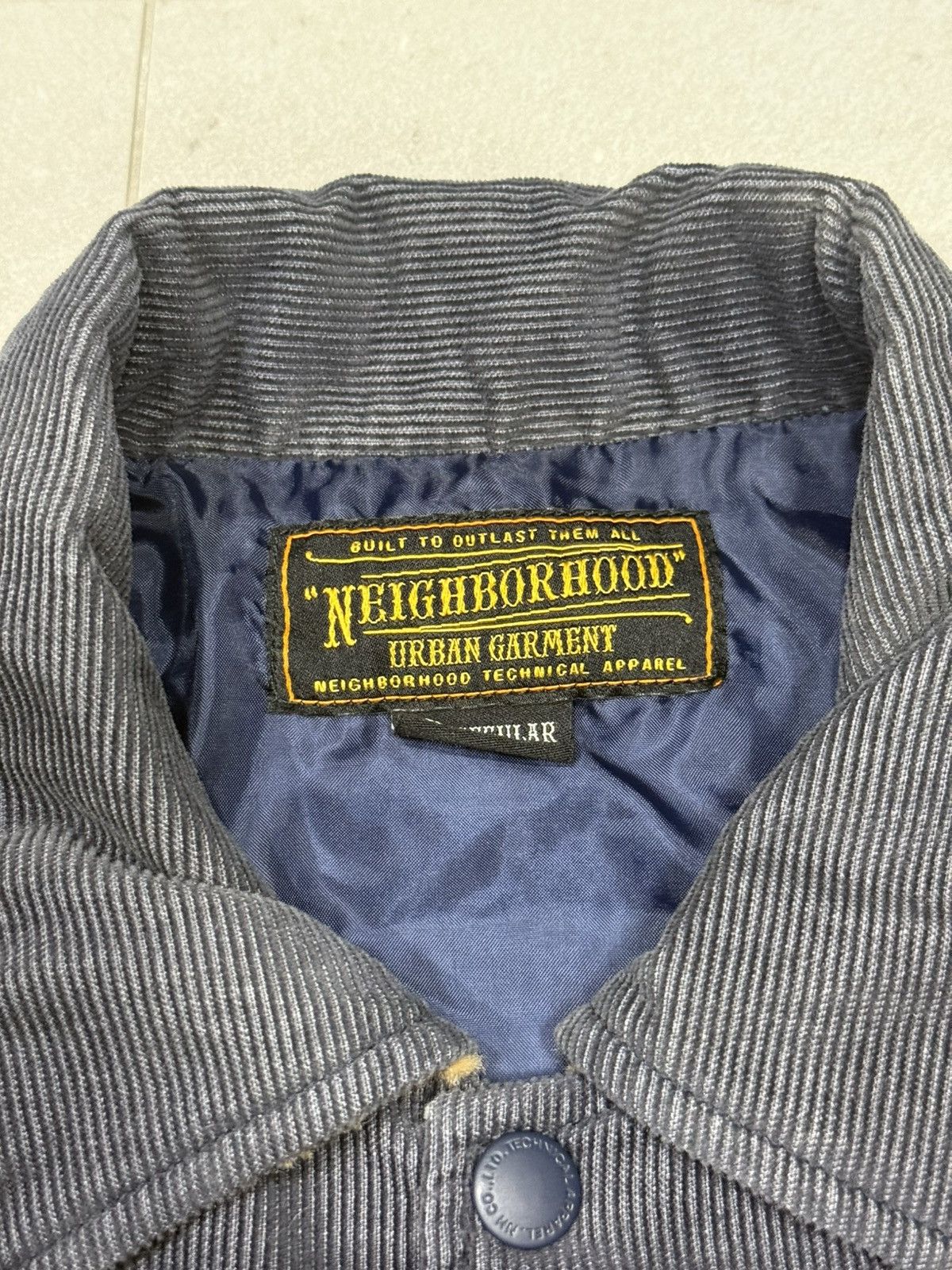 Neighborhood 2010 Neighborhood skull embroidery patched corduroy jacket Size US S / EU 44-46 / 1 - 4 Thumbnail