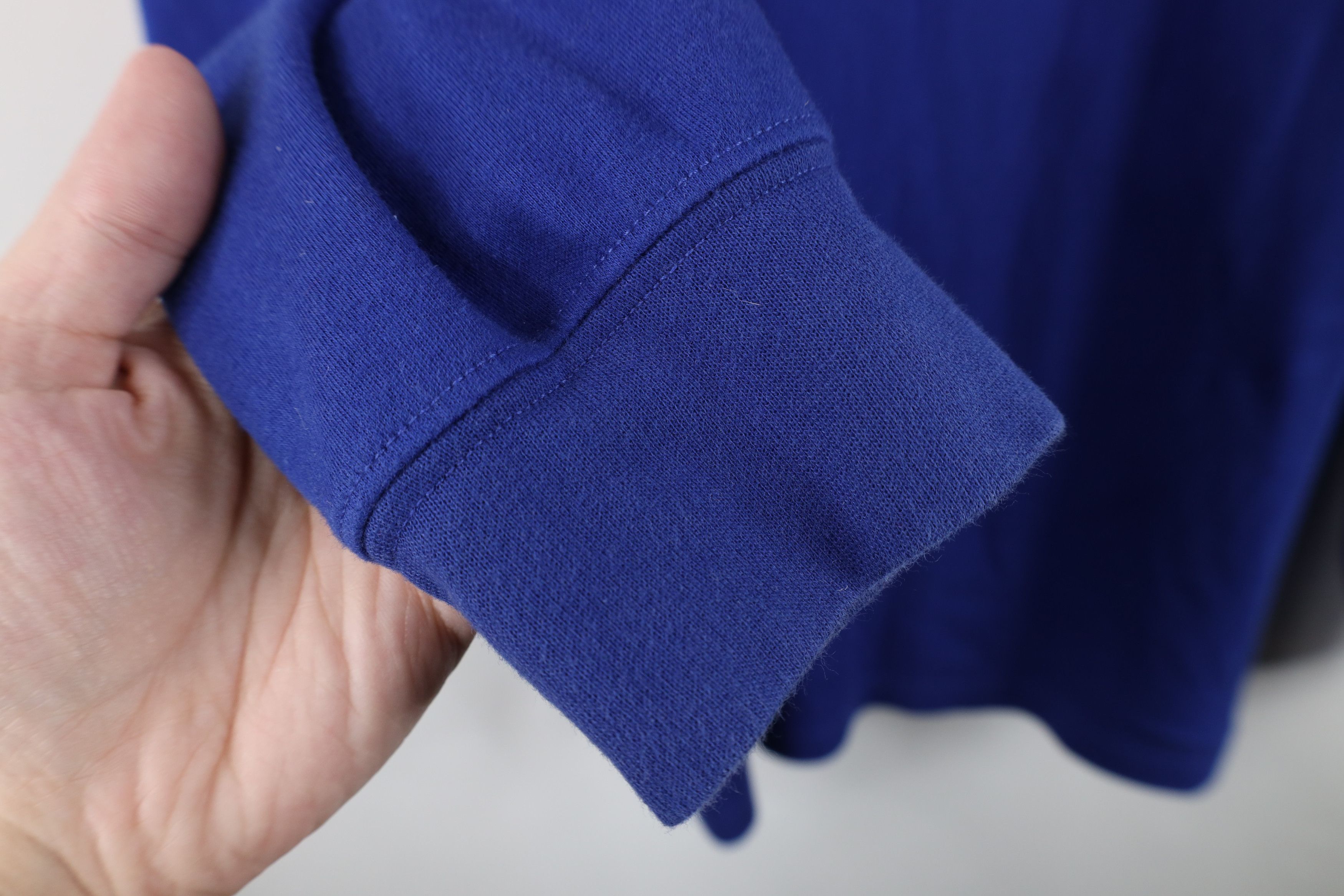 Lands' End Vintage 90s Lands End Mock Neck Long Sleeve T-Shirt Blue Size US XL / EU 56 / 4 - 7 Thumbnail