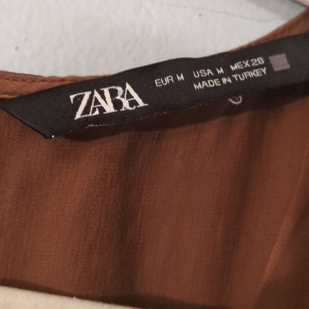 Zara Zara Bronze Jumpsuit Size Medium Size 28" / US 6 / IT 42 - 4 Thumbnail