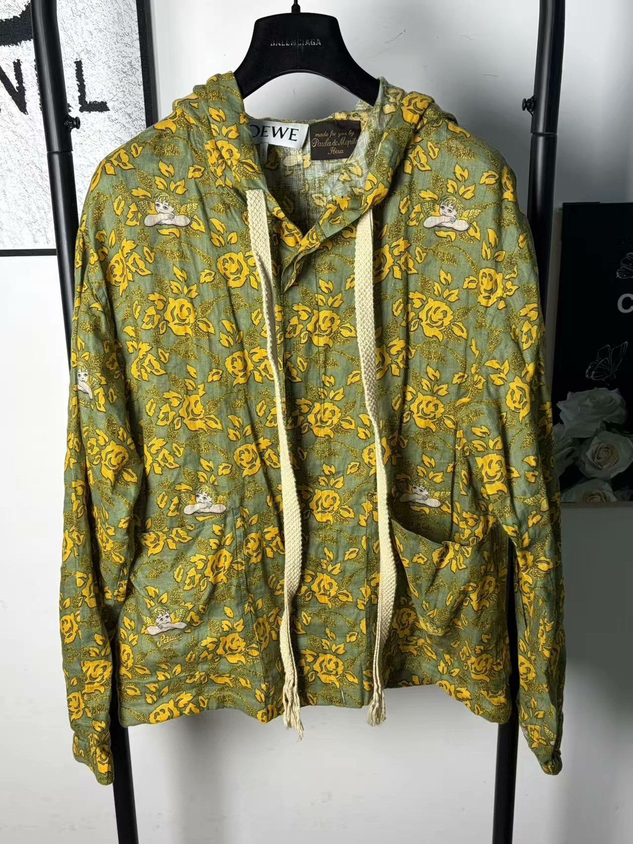 Loewe Loewe Floral White Hoodie xl Men Size US XL / EU 56 / 4 - 1 Thumbnail