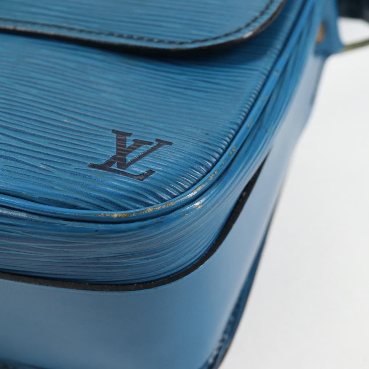 Louis Vuitton LOUIS VUITTON Epi Cartouchiere MM Shoulder Bag Blue M52245 Size ONE SIZE - 16 Thumbnail