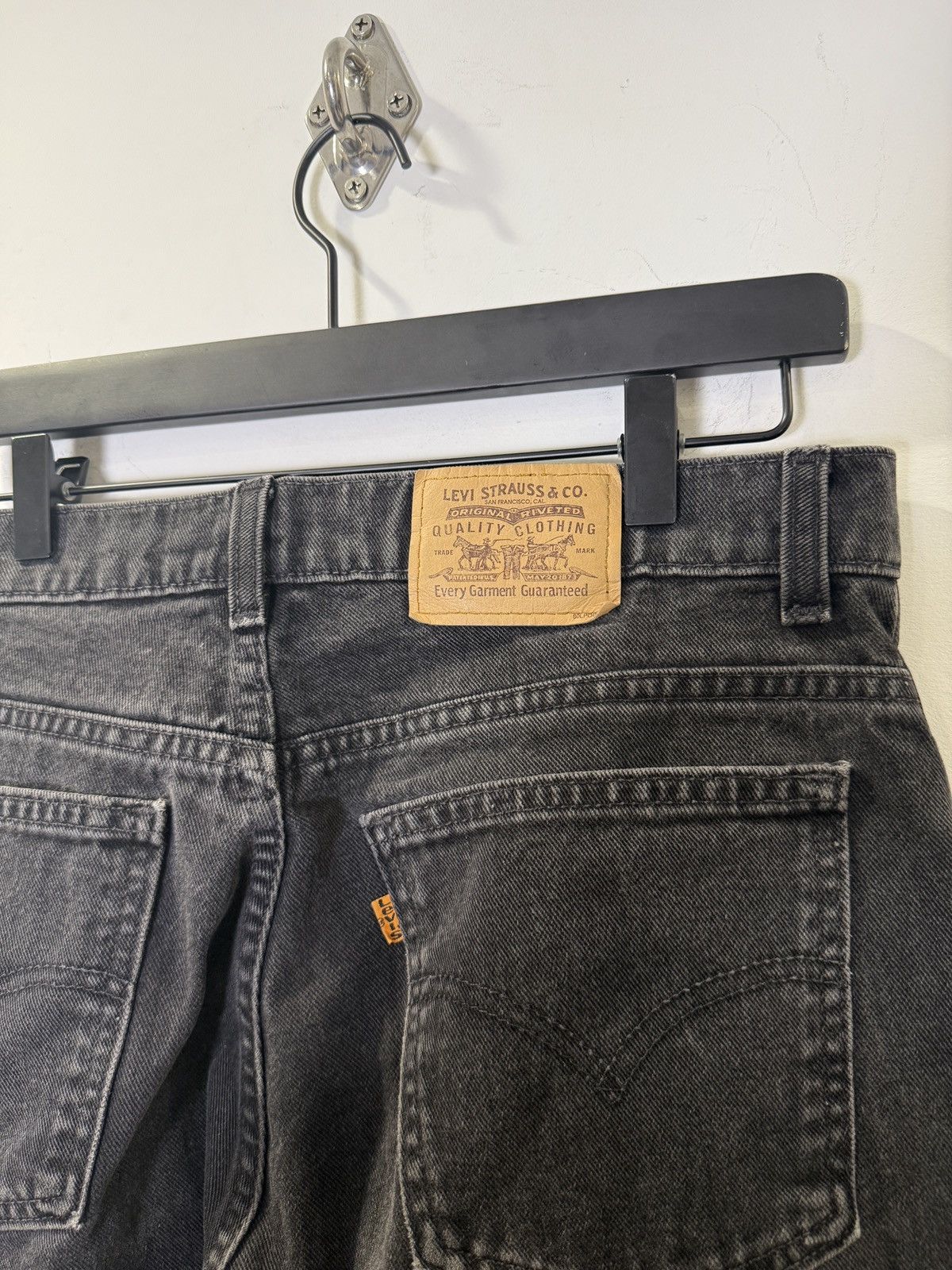 Levi's Vintage Levi’s Orange Tab Black Denim Jeans Size US 33 - 1 Thumbnail