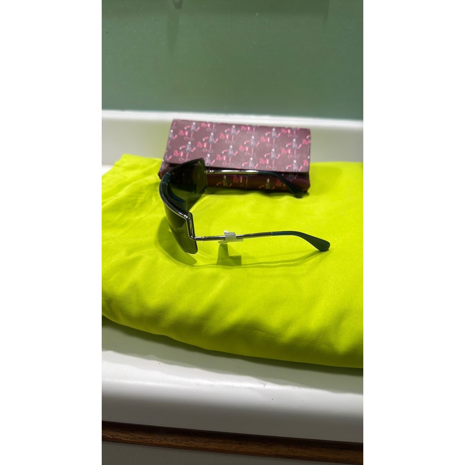 Maximum Henry Max Mara 71MM Shield Sunglasses Size ONE SIZE - 9 Thumbnail