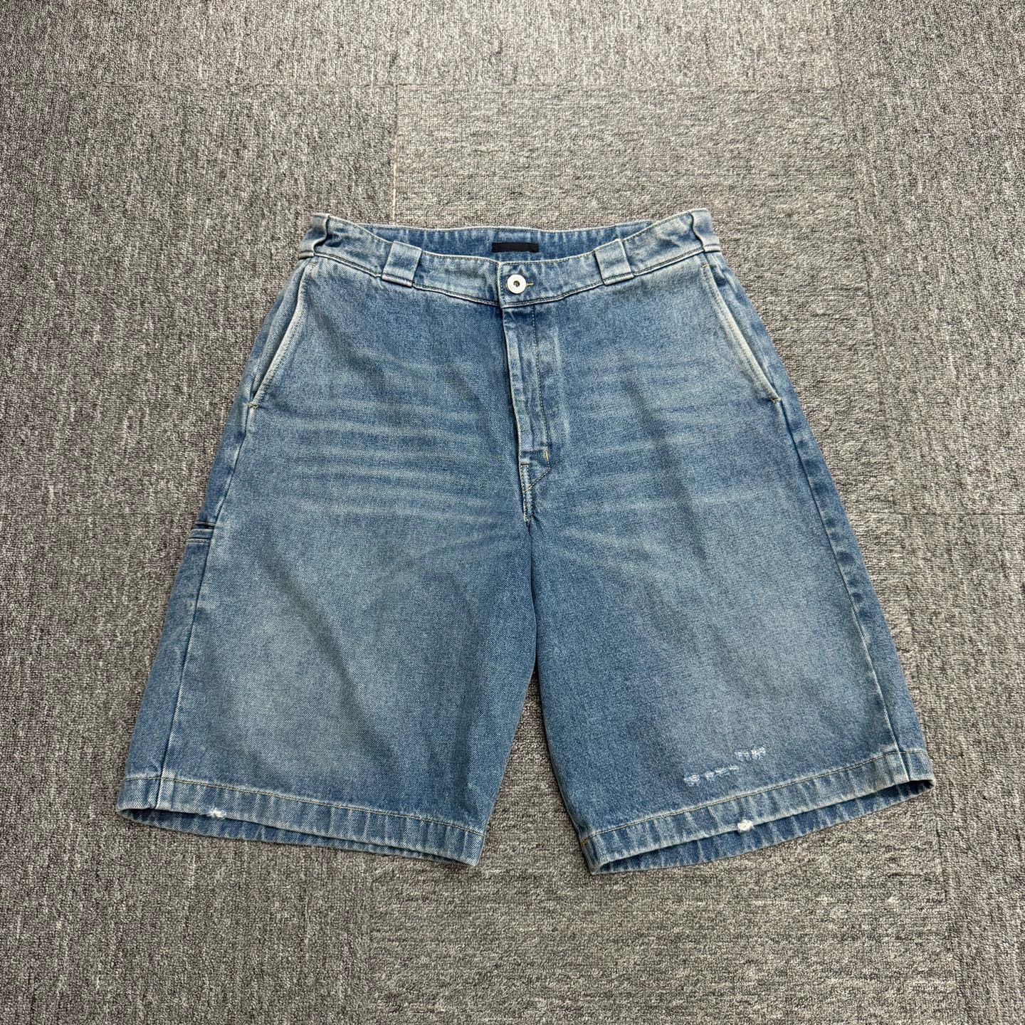 Prada Blue Denim Shorts Size 34 Size US 34 / EU 50 - 1 Thumbnail