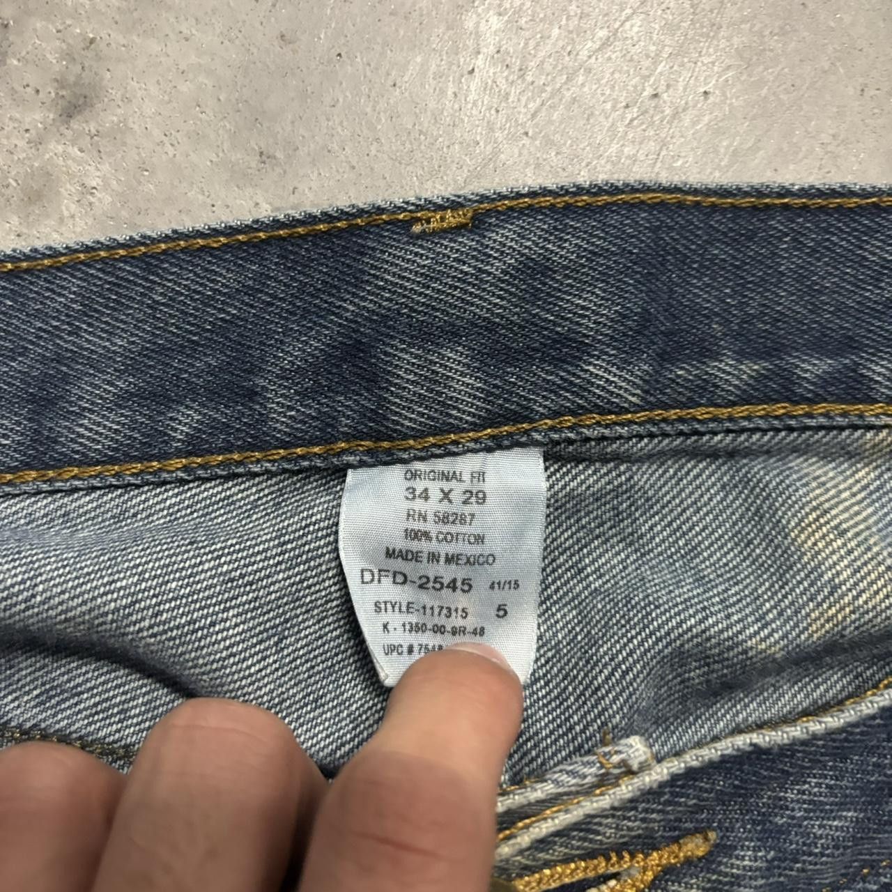 Japanese Brand × Vintage Crazy Vintage Y2K/2000s Grunge Dark Wash Skater Denim Jeans! Size US 34 / EU 50 - 7 Thumbnail