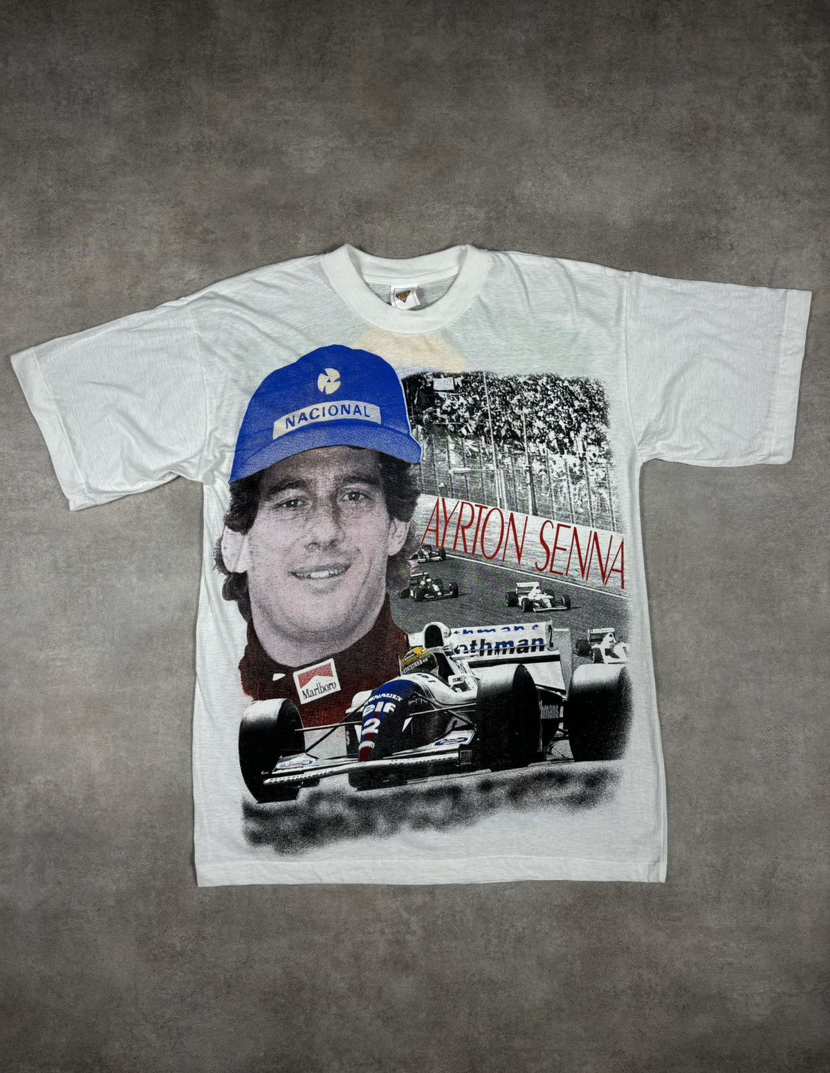 Formula 1 × Marlboro RARE vintage Ayrton Senna Formula 1 Marlboro Honda Size US L / EU 52-54 / 3 - 2 Thumbnail