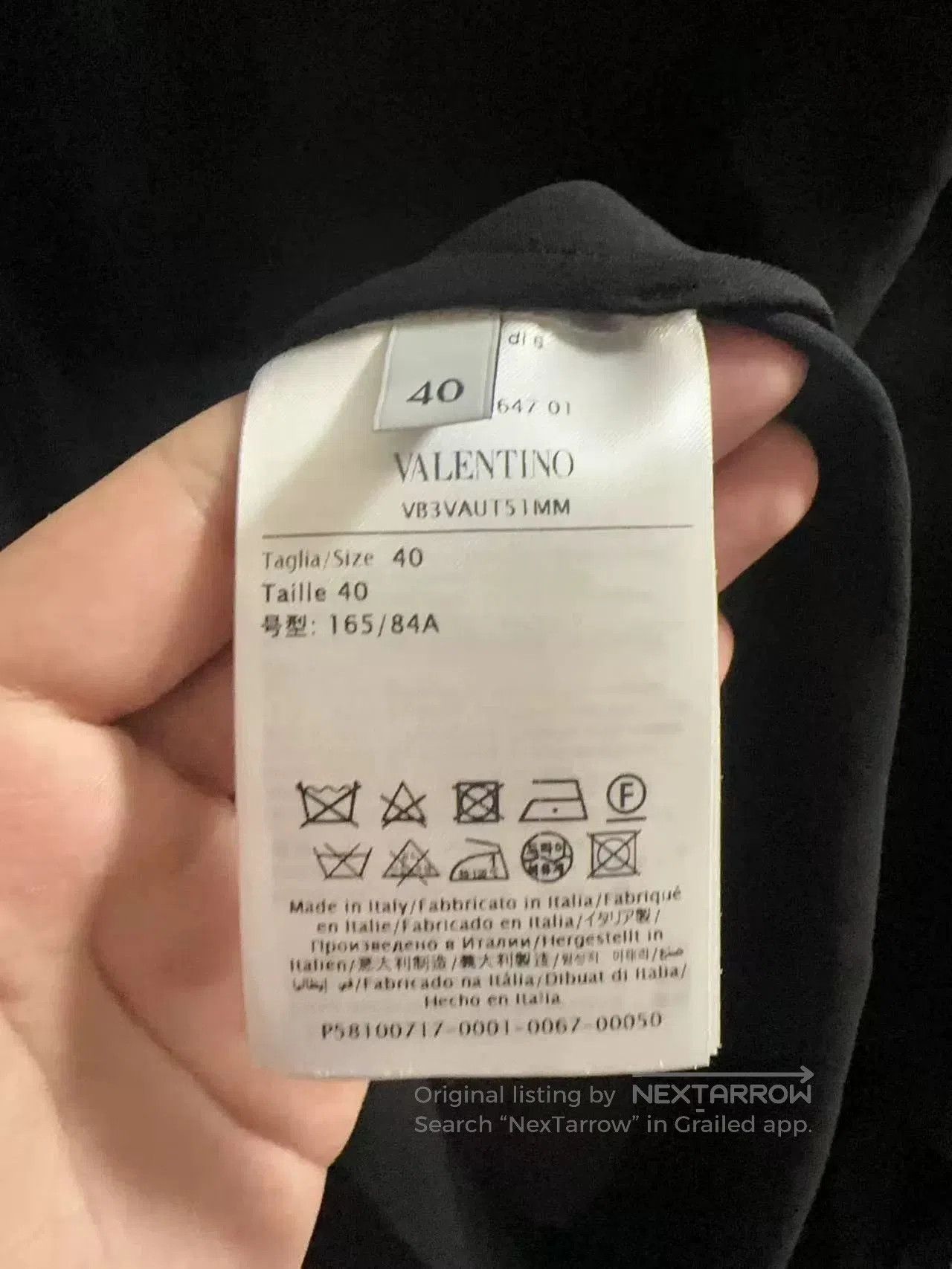 Valentino Valentino Women's Black Crew Neck T-shirt. Size US M / EU 48-50 / 2 - 4 Thumbnail
