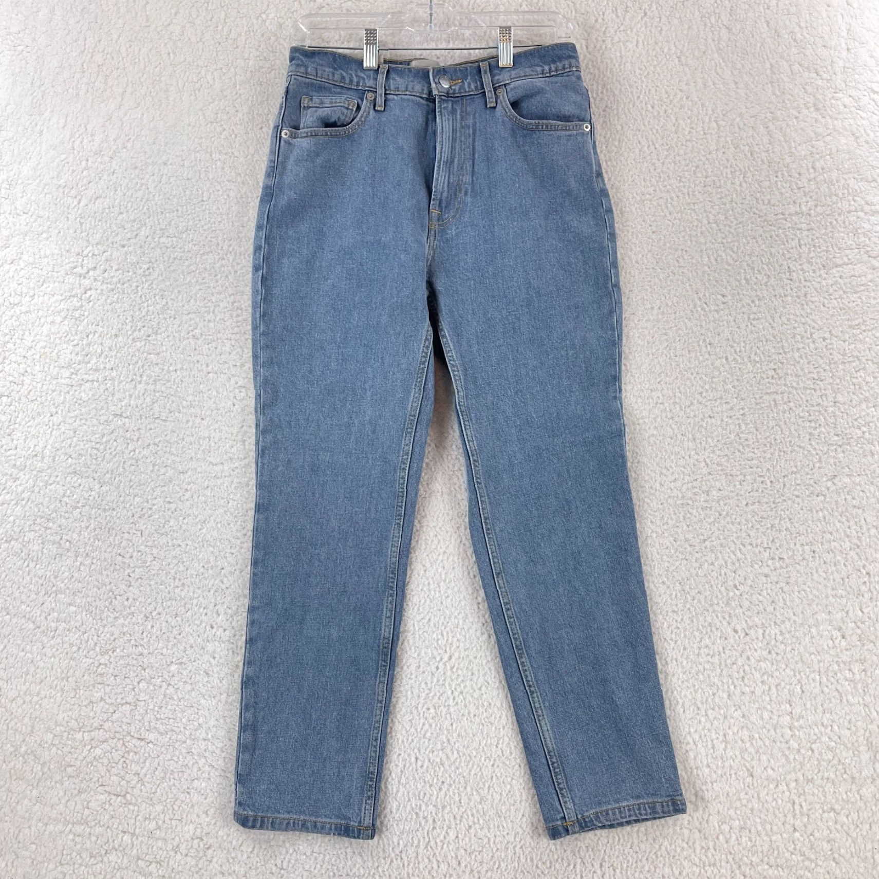 Everlane Everlane The Original Cheeky Jean Womens Crop Jeans 28 Blue Regular Size 28 Cotton Denim 90s School Modern Fit Womens Size 28" / US 6 / IT 42 - 2 Thumbnail