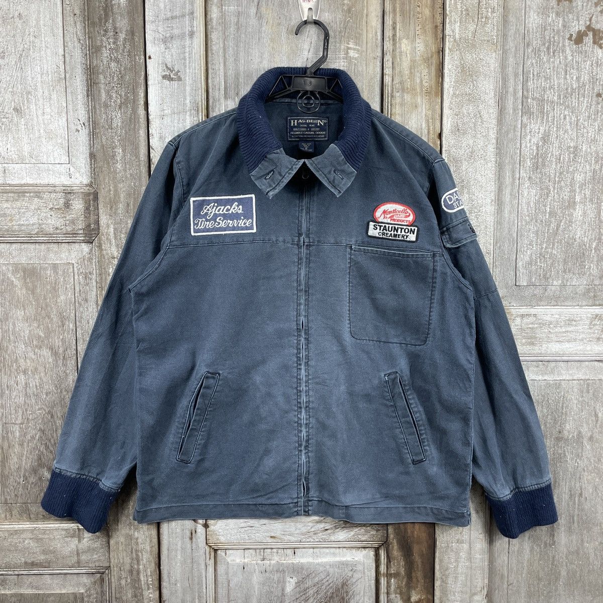 Japanese Brand × Vintage Vintage Has.Been Blue Workers Jackets Size US M / EU 48-50 / 2 - 1 Thumbnail
