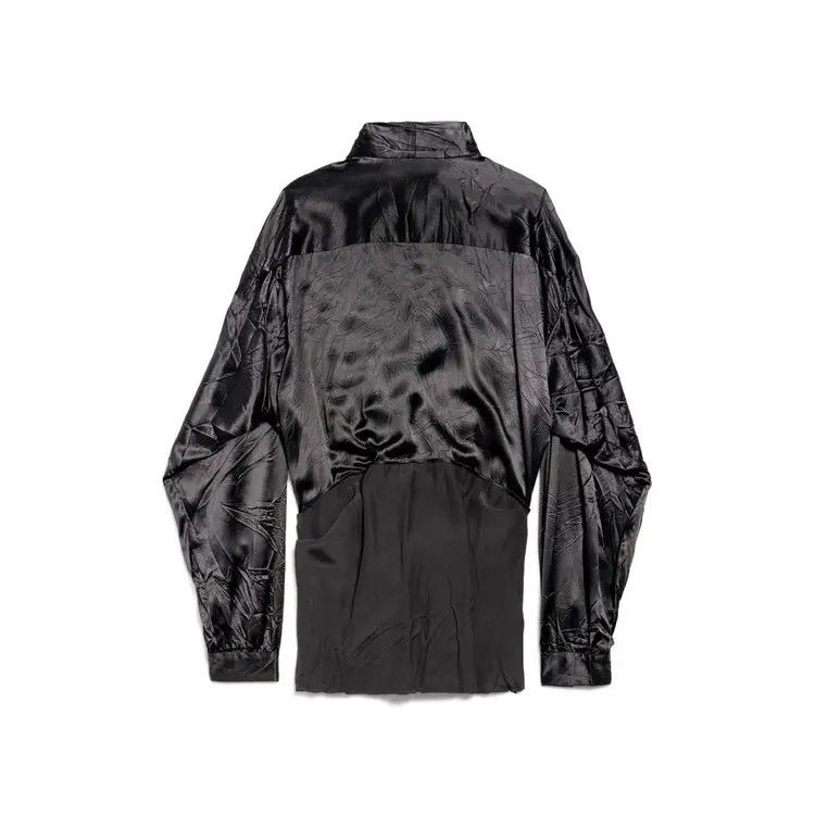 Balenciaga o1la1rc1a1125 Knotted Lavalière Blouse in Black Size XS / US 0-2 / IT 36-38 - 2 Thumbnail