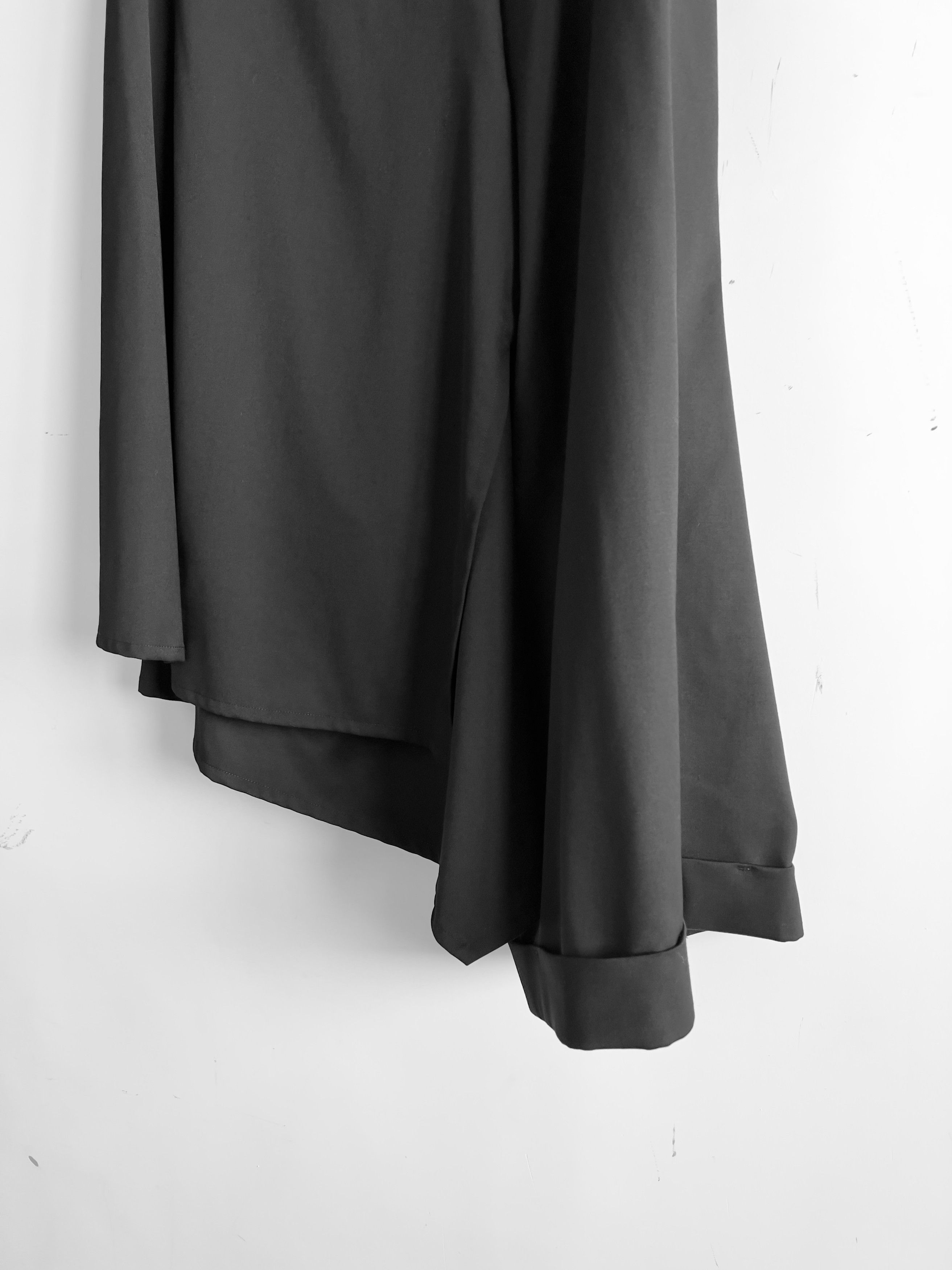 Yohji Yamamoto Yohji Yamamoto Femme - Rayon Asymmetrical Draped Skirt Size 24" / US 00 / IT 34 - 4 Thumbnail