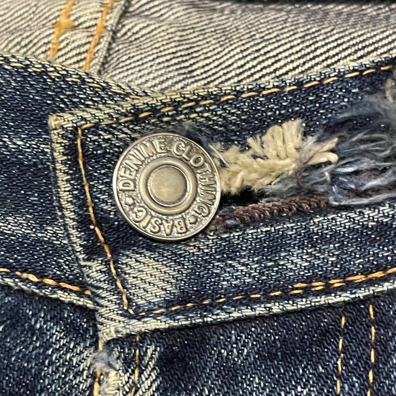 Denime Vintage Denime Japan Thrashed Denim Selvedge Leather Patch Size US 30 / EU 46 - 13 Thumbnail