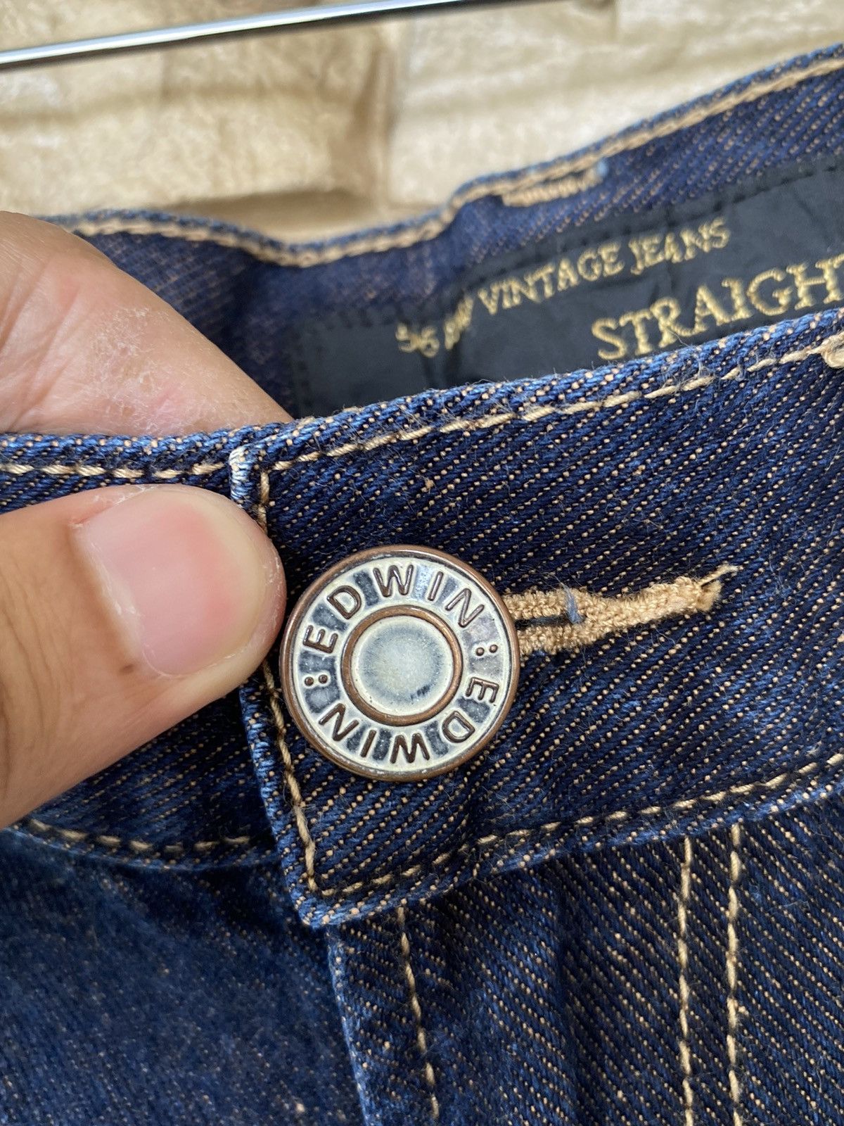 Vintage 💸 Binding Offer Edwin 505 New Vintage Straight Cut Jeans Size US 28 / EU 44 - 5 Thumbnail