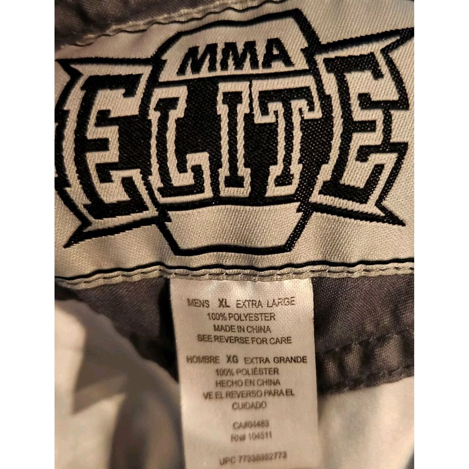 Vintage MMA Elite Shorts Mens XL Training Black Gray Graphic Size US 36 / EU 52 - 5 Thumbnail