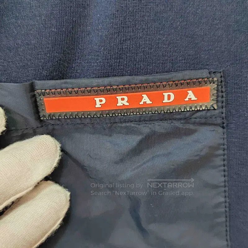 Prada Prada Navy Cotton Men's T-Shirt. Size US S / EU 44-46 / 1 - 4 Thumbnail