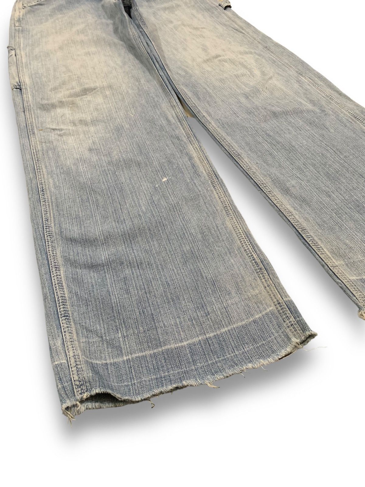 Edwin Rare Vintage Edwin Faded Baggy Frayed Leg Carpenter Jeans Size US 31 - 10 Thumbnail