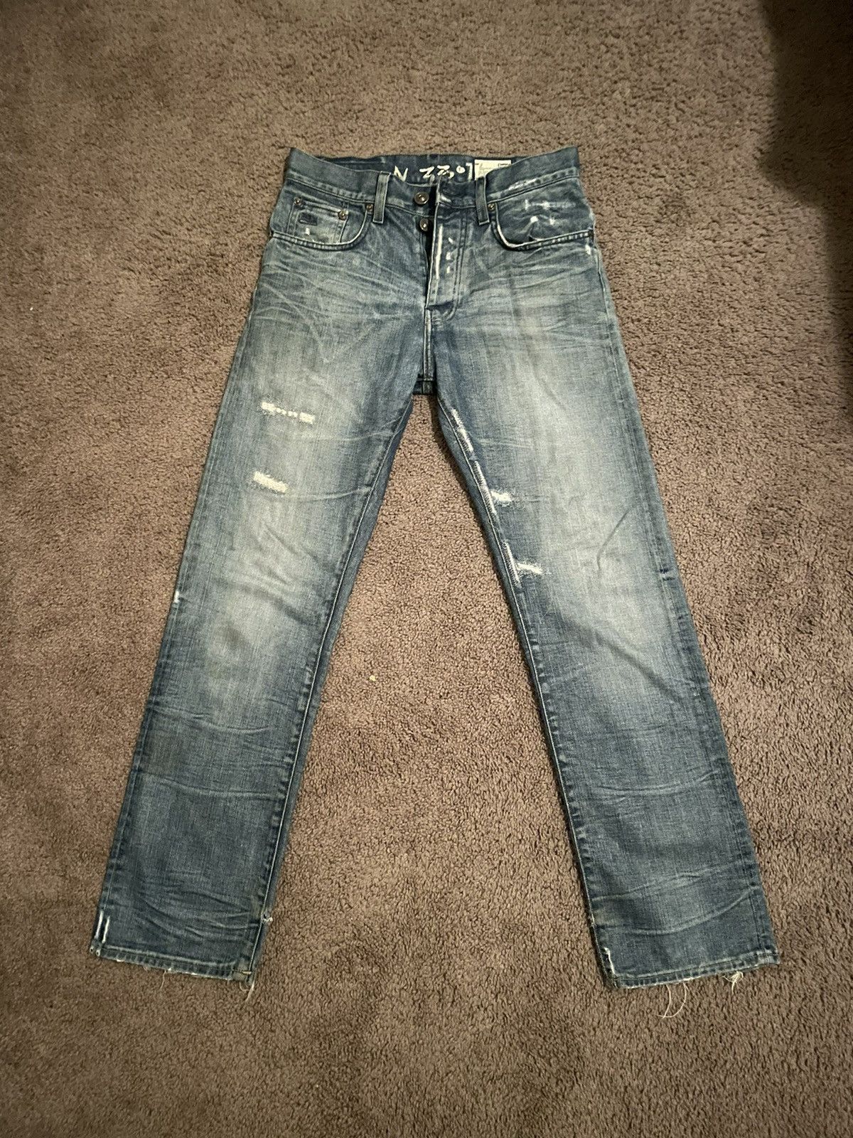 G-Star × Vintage G-Star Raw 3301 Distressed Jeans Size US 28 / EU 44 - 1 Thumbnail