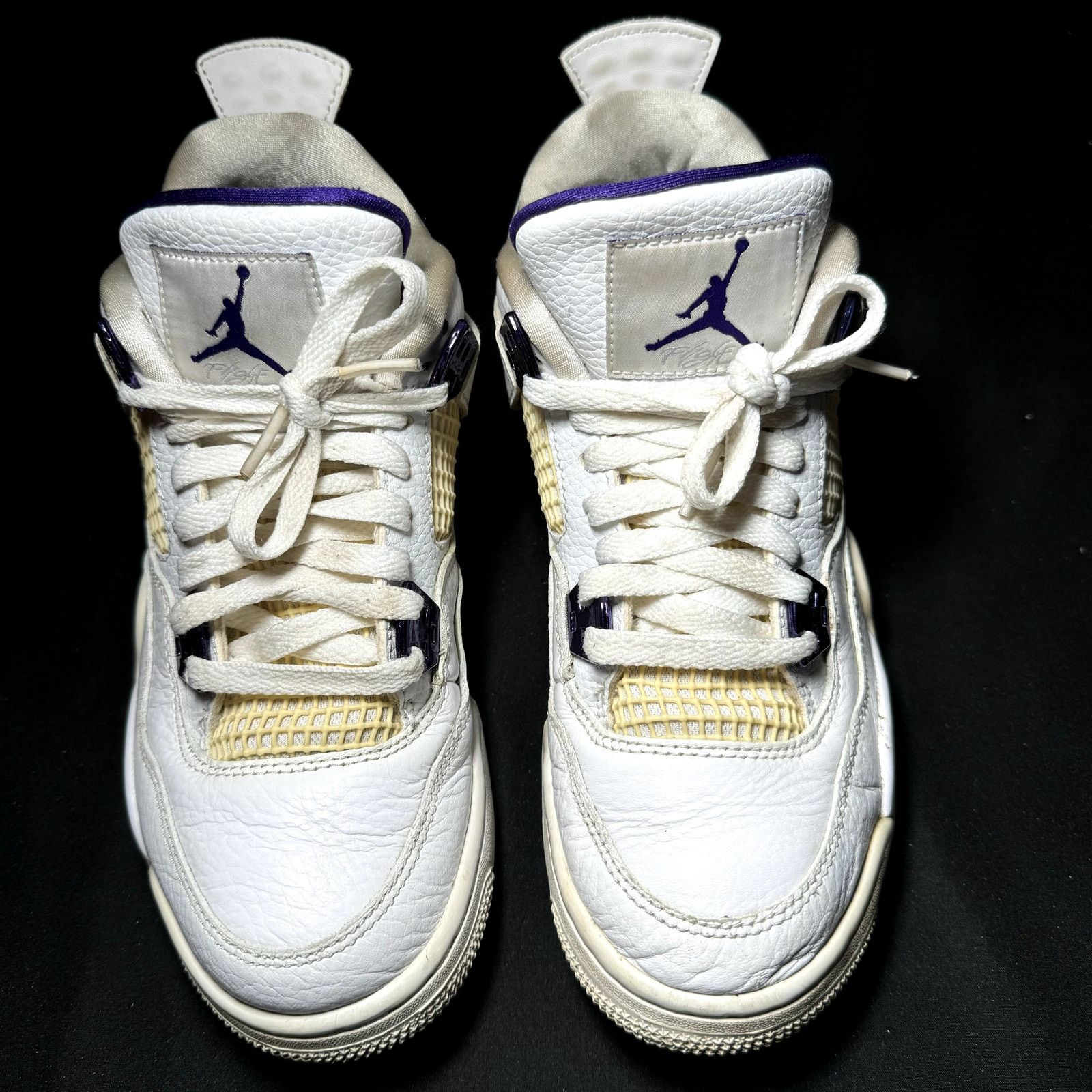 Jordan Brand × Nike Size 7 - Nike Air Jordan 4 Retro GS Purple Metallic Shoes Size US 7 / EU 40 - 4 Thumbnail
