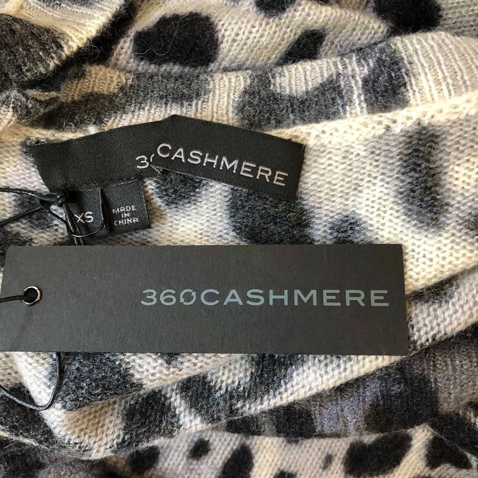 360Cashmere 360 Cashmere Leopard Print Cashmere Sweater Size XS / US 0-2 / IT 36-38 - 7 Thumbnail
