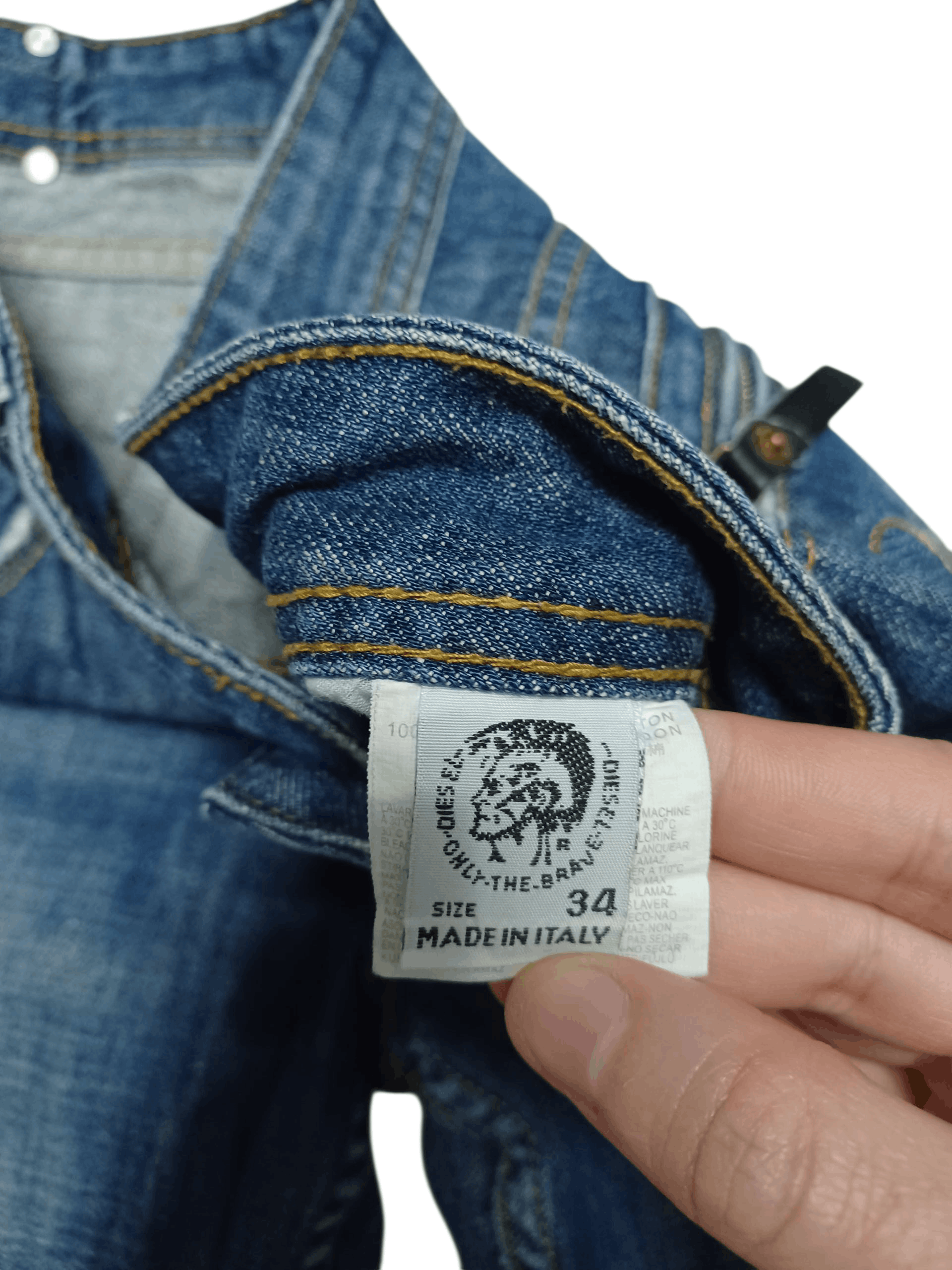 Diesel DIESEL VINTAGE DISTRESSED MADE IN ITALY JEANS DENIM 34 SIZE Size US 34 / EU 50 - 6 Thumbnail