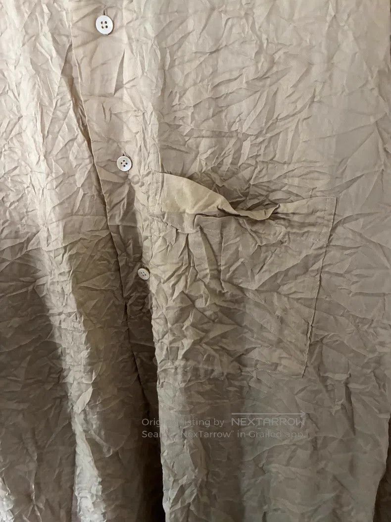 Issey Miyake Issey Miyake Linen Pleated Shirt Size M / US 6-8 / IT 42-44 - 4 Thumbnail