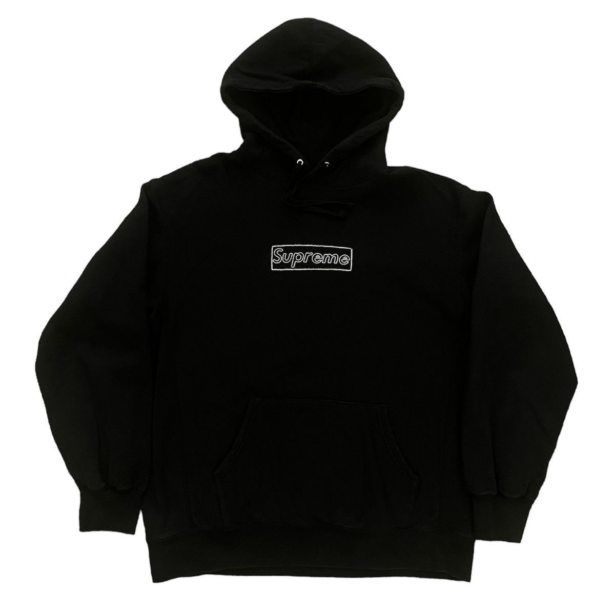 Supreme Box Logo Kaws Hoodie | Grailed