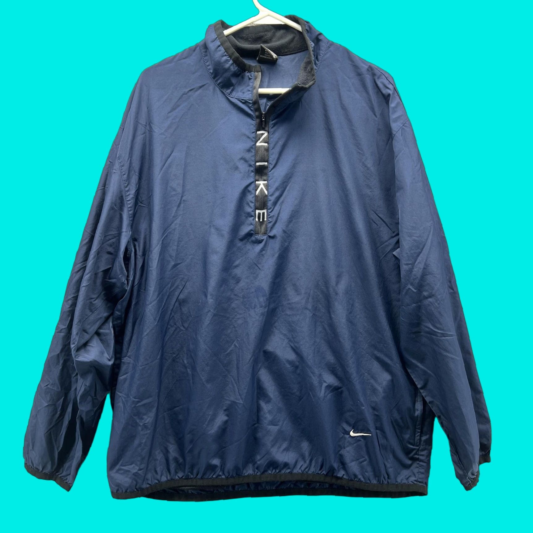 Nike Nike AeroLoft Jacket Mens L Blue 1/4 Zip Pullover Lightweight Windbreaker Windbreaker Casual Activewear Shirt Hoodie Jacket? Size US L / EU 52-54 / 3 - 1 Thumbnail