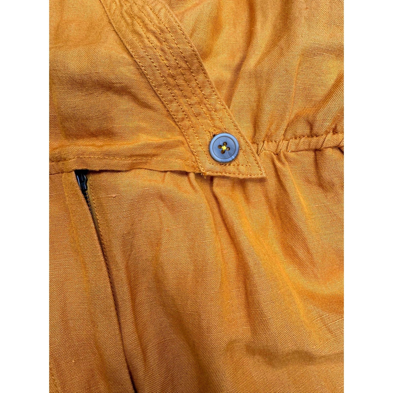 Anthropologie Anthropologie Maeve Luana Romper Size 14 Mustard Yellow Size 36" / US 14 / IT 50 - 10 Thumbnail