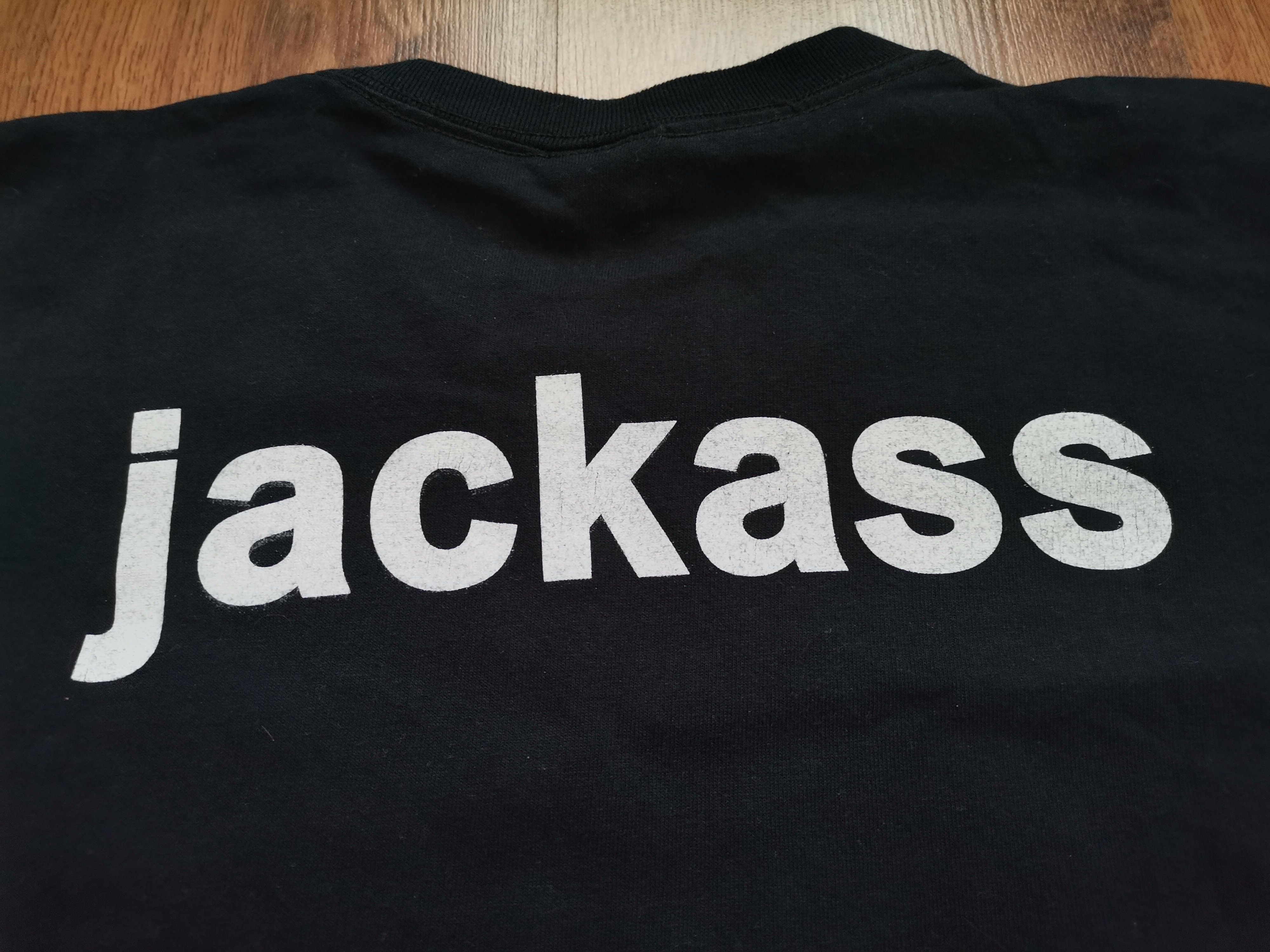 Vintage Vintage '00s Fruit of the Loom Jackass Movie Promo T-Shirt Size US L / EU 52-54 / 3 - 5 Thumbnail