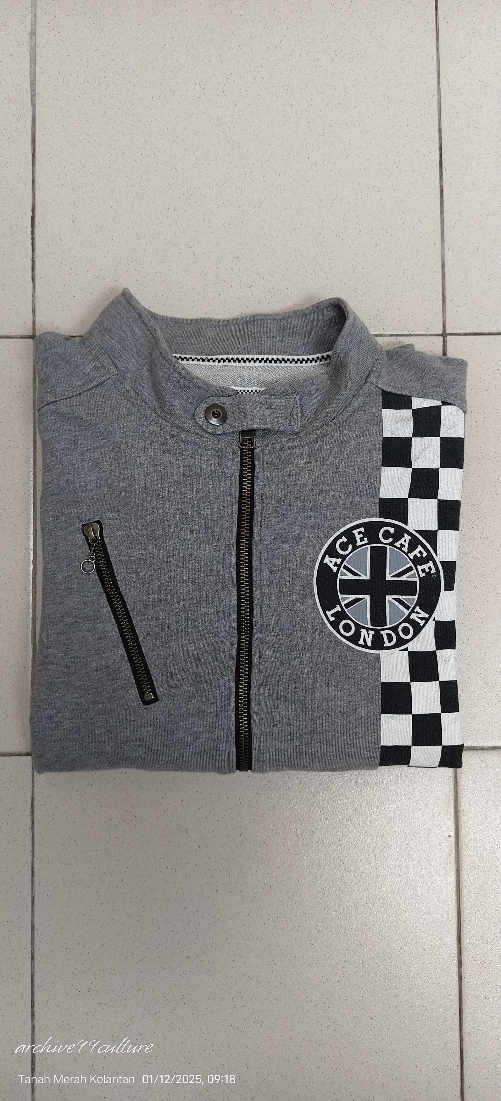 Japanese Brand Rattle trap x Ace Cafe London racing sweat zipper jacket Size US XS / EU 42 / 0 - 10 Thumbnail
