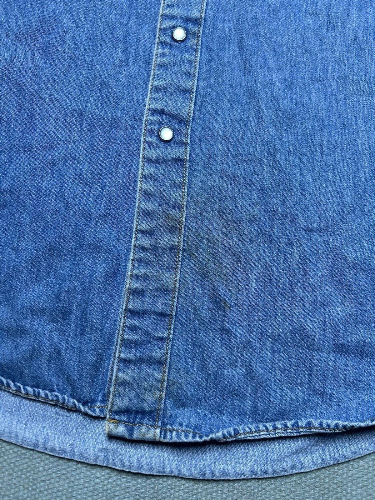 Vintage Vtg gap denim pearl snap shirt western cowboy workwear large Size US L / EU 52-54 / 3 - 2 Thumbnail