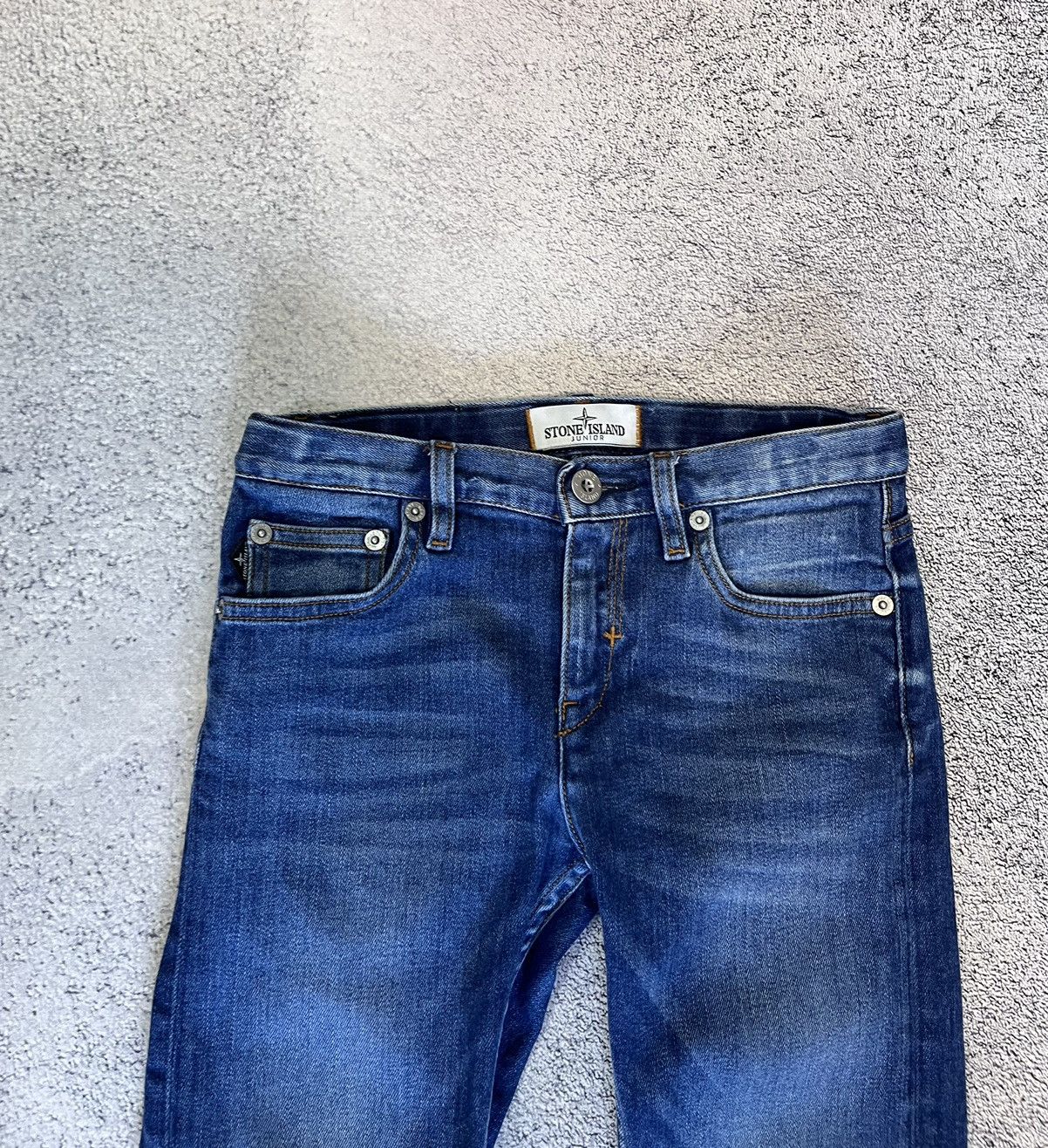 Stone Island Stone Island Junior Logo Patch Kids Jeans Blue Size 8 / 128 Size US 26 / EU 42 - 3 Thumbnail