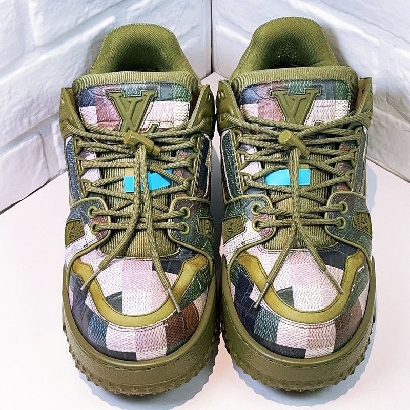 Louis Vuitton Louis Vuitton Trainer Maxi Leather Sneakers for Men -2508 Size US 9.5 / EU 42-43 - 2 Thumbnail