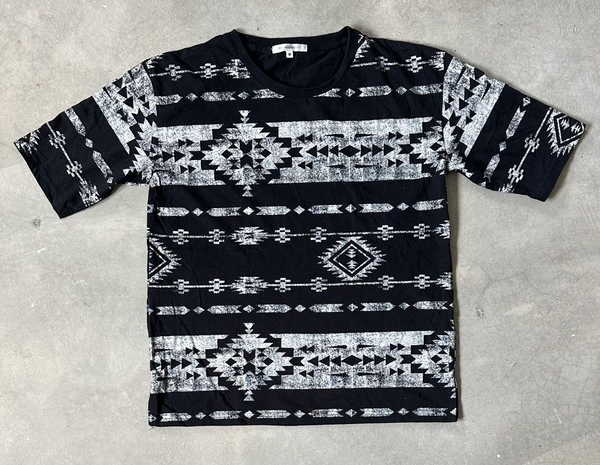 Japanese Brand SUGGESTION AZTEC NAVAJO TEE Size US M / EU 48-50 / 2 - 1 Thumbnail