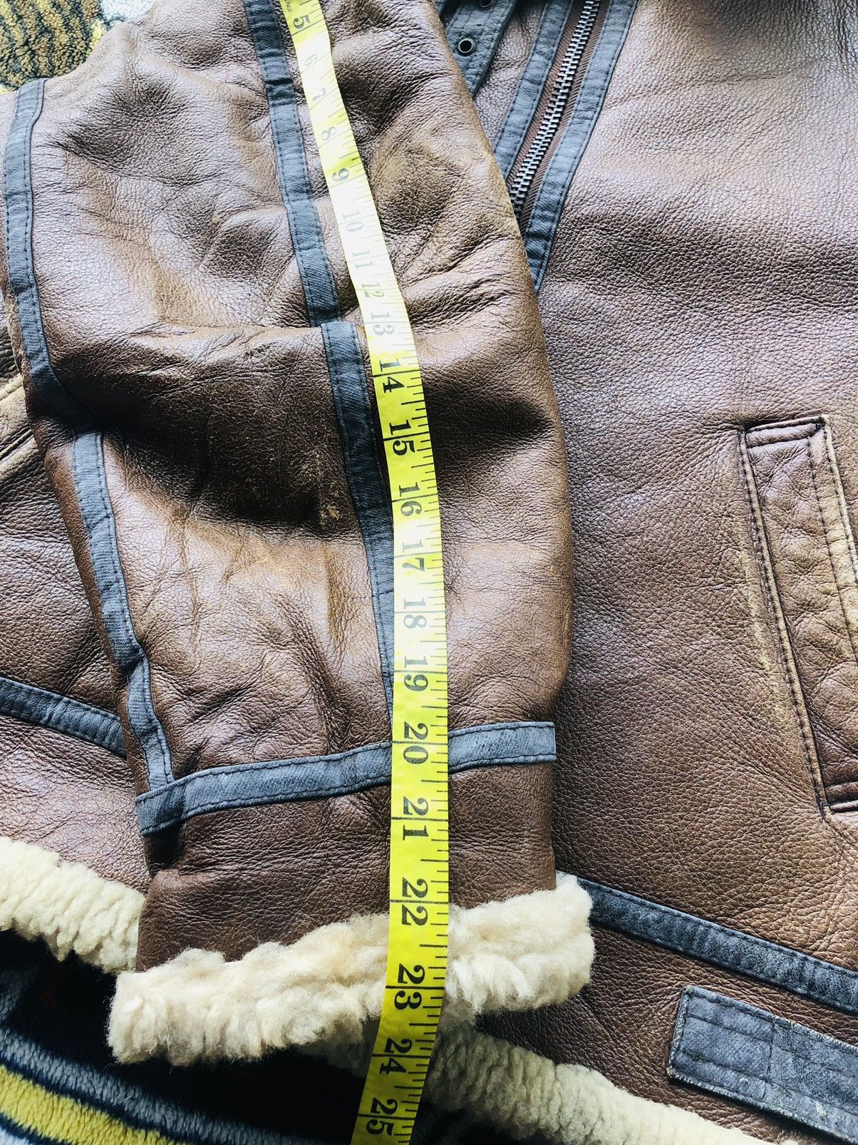 Type B-3 Bomber Sheepskin Shearling Aviator Flight Jacket