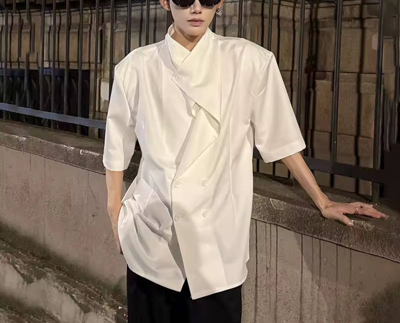 Other Casual Designer Irregular Loose Korean Style Shirt Size US M / EU 48-50 / 2 - 4 Thumbnail
