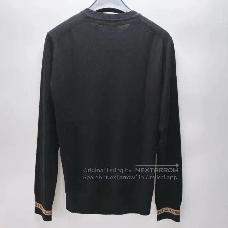 Burberry Burberry Men's Black Logo Knitted Sweater. Size US S / EU 44-46 / 1 - 2 Thumbnail