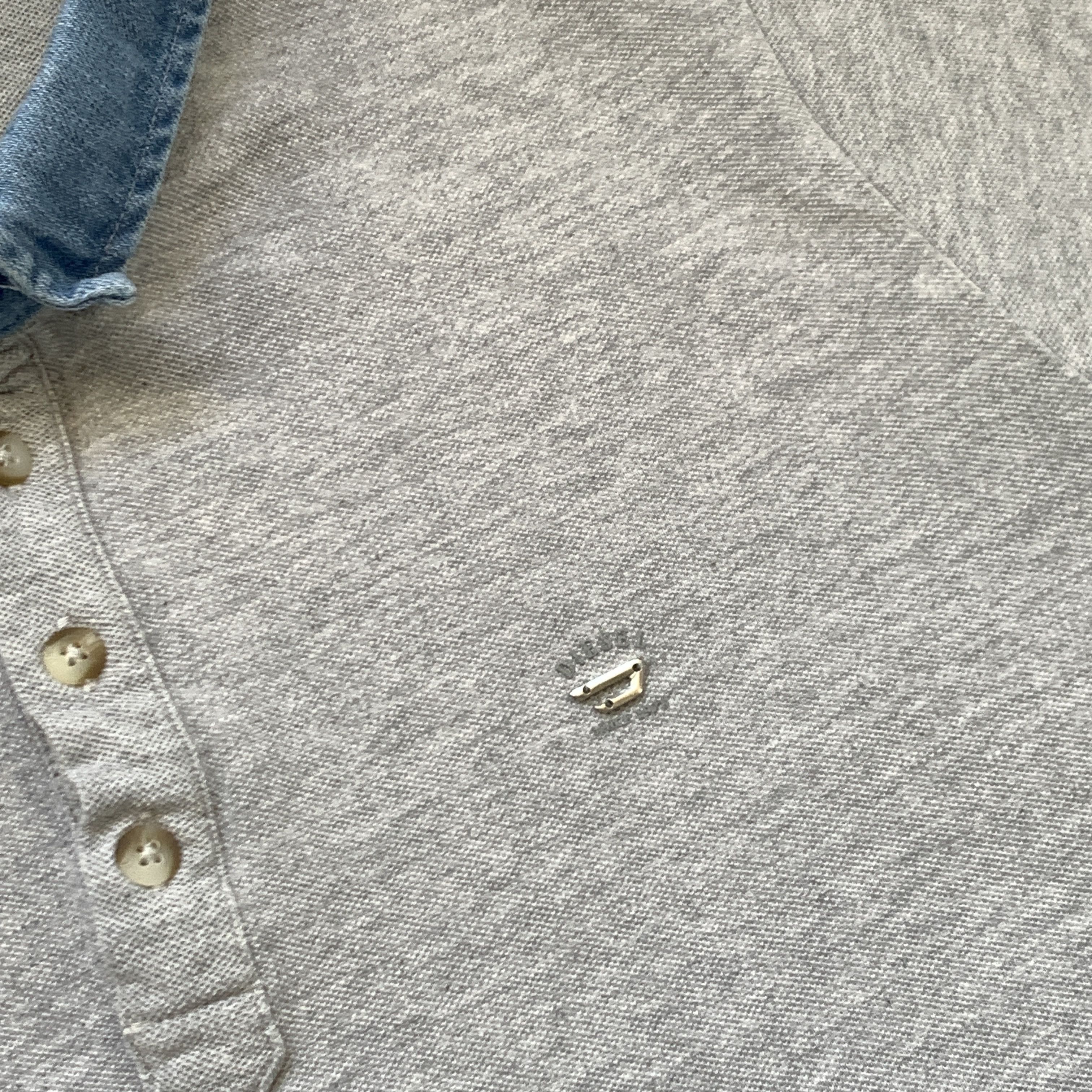 Diesel Diesel Grey Polo Tee Shirt Metal Logo Denim Neck Size US M / EU 48-50 / 2 - 4 Thumbnail