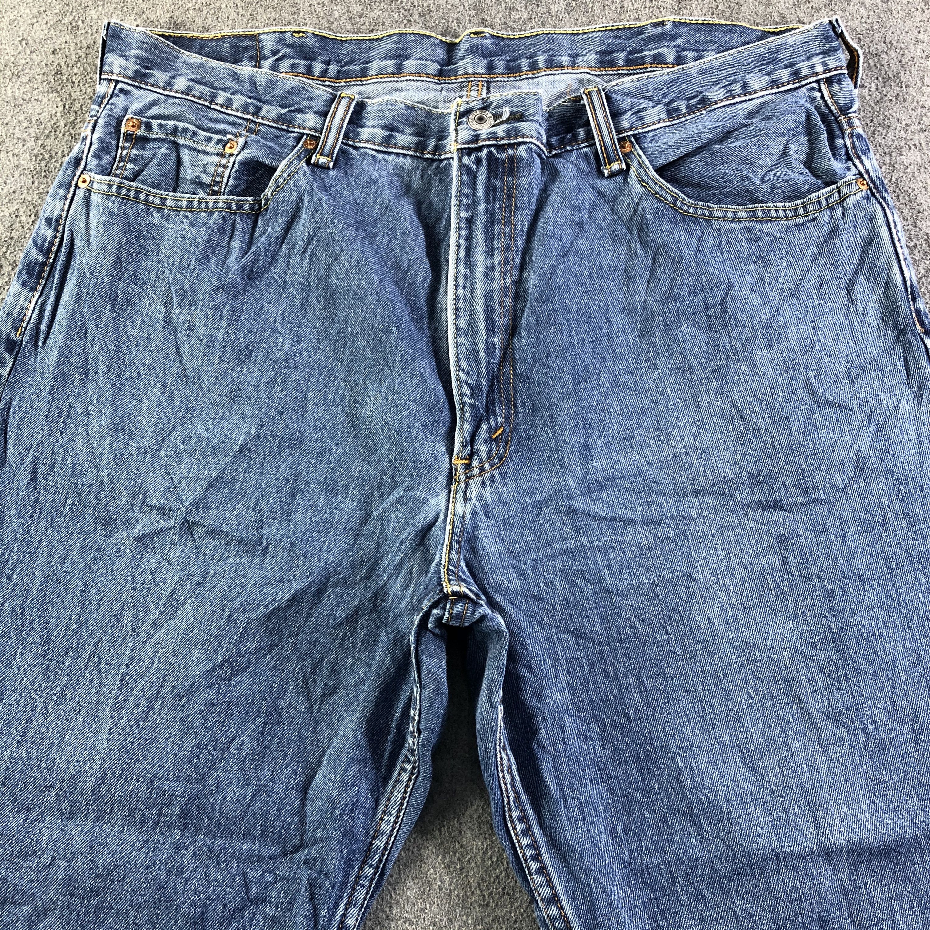 Levi's Vintage Blue Wash Levis 550 Jeans-J4126 Size US 41 - 3 Thumbnail