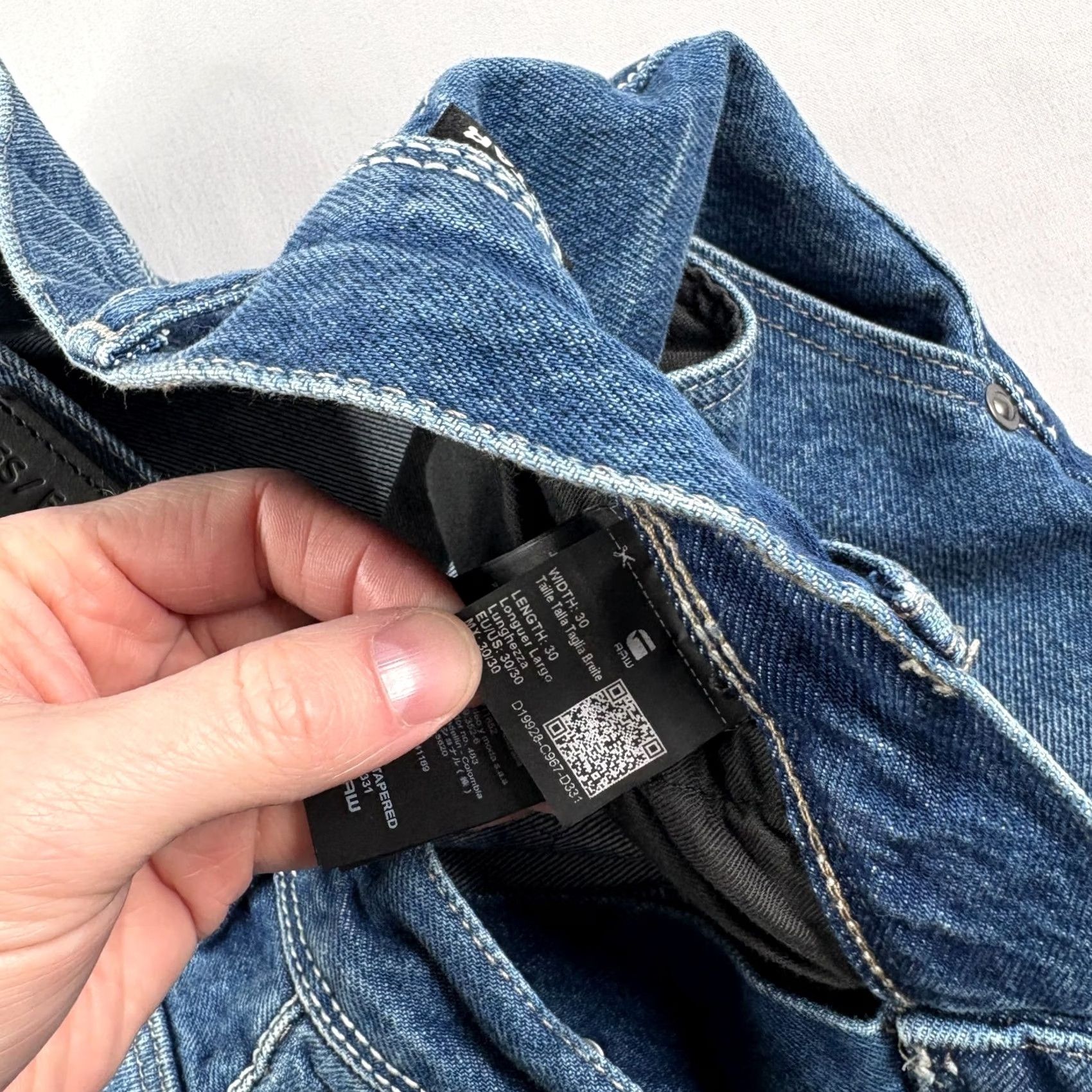 G-Star G-Star Raw Jeans Mens 30x30 Blue Grip 3D Relaxed Tapered Denim Hip Hop Jeans Size US 30 / EU 46 - 5 Thumbnail