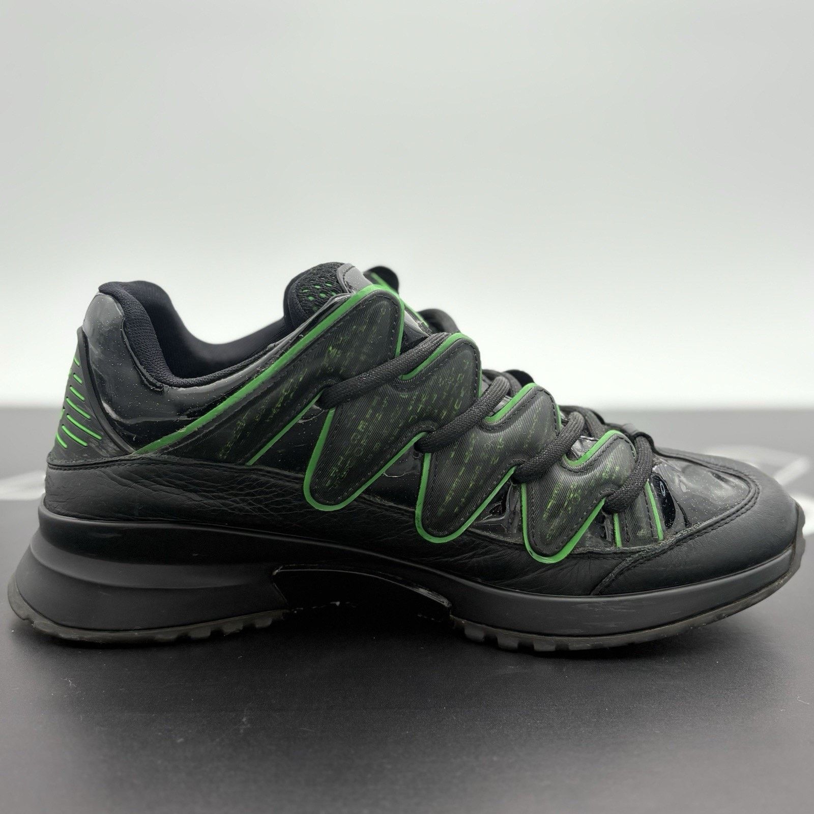 Louis Vuitton Louis Vuitton Digital Zig Zag Sneaker ' Black Green ' Size US 9 / EU 42 - 10 Thumbnail