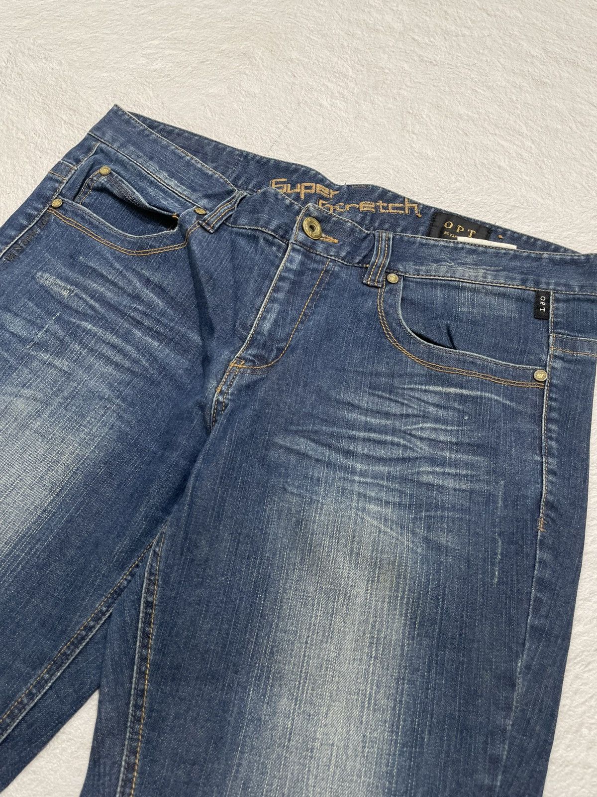 If Six Was Nine 2000s OPT Washed Denim y2k Size US 36 / EU 52 - 3 Thumbnail