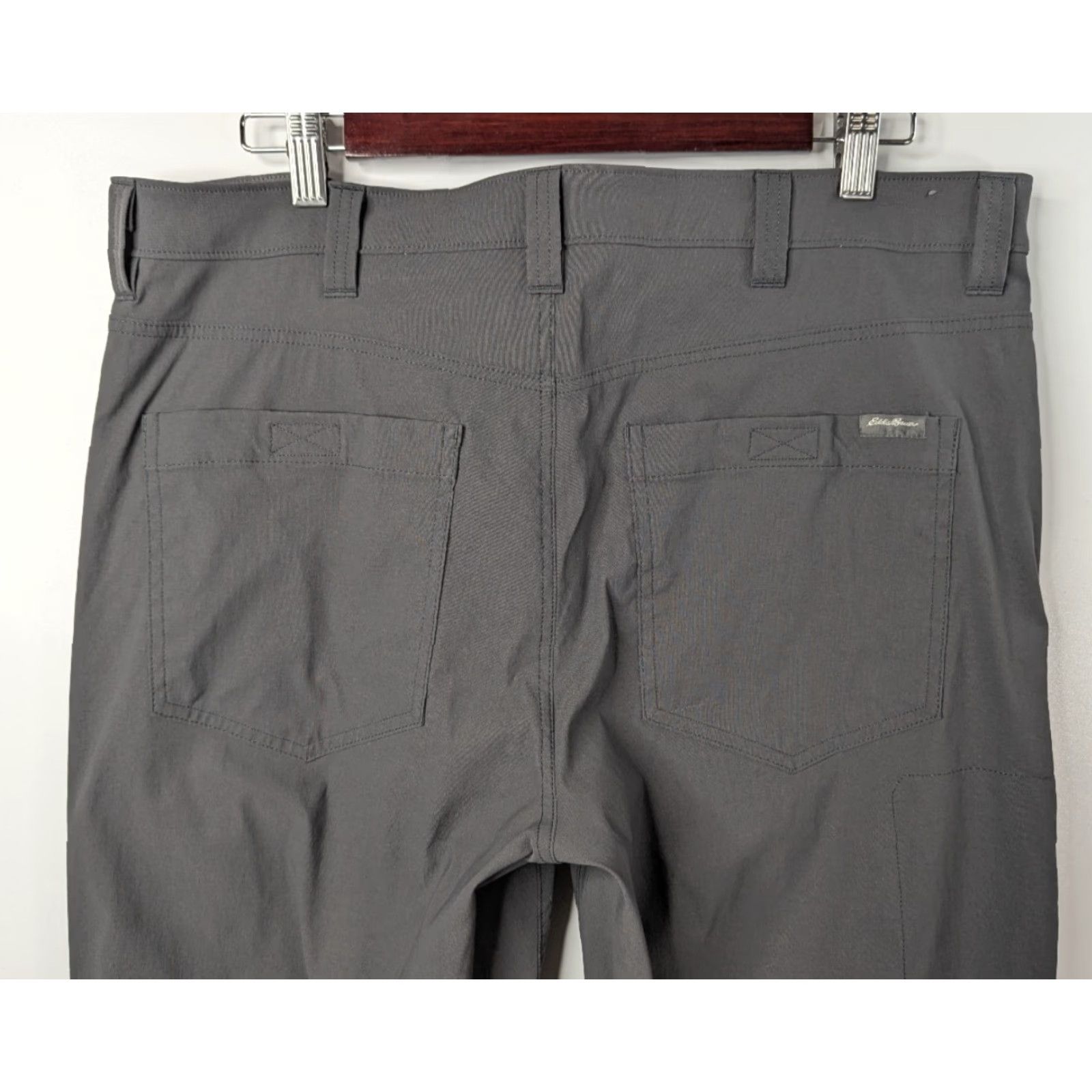 Eddie Bauer Eddie Bauer Tech Pants Men's 36x30 Gray Nylon Spandex Chino Stretch Quick Dry Hiking Outdoor Regular Straight Pants Size US 36 / EU 52 - 5 Thumbnail