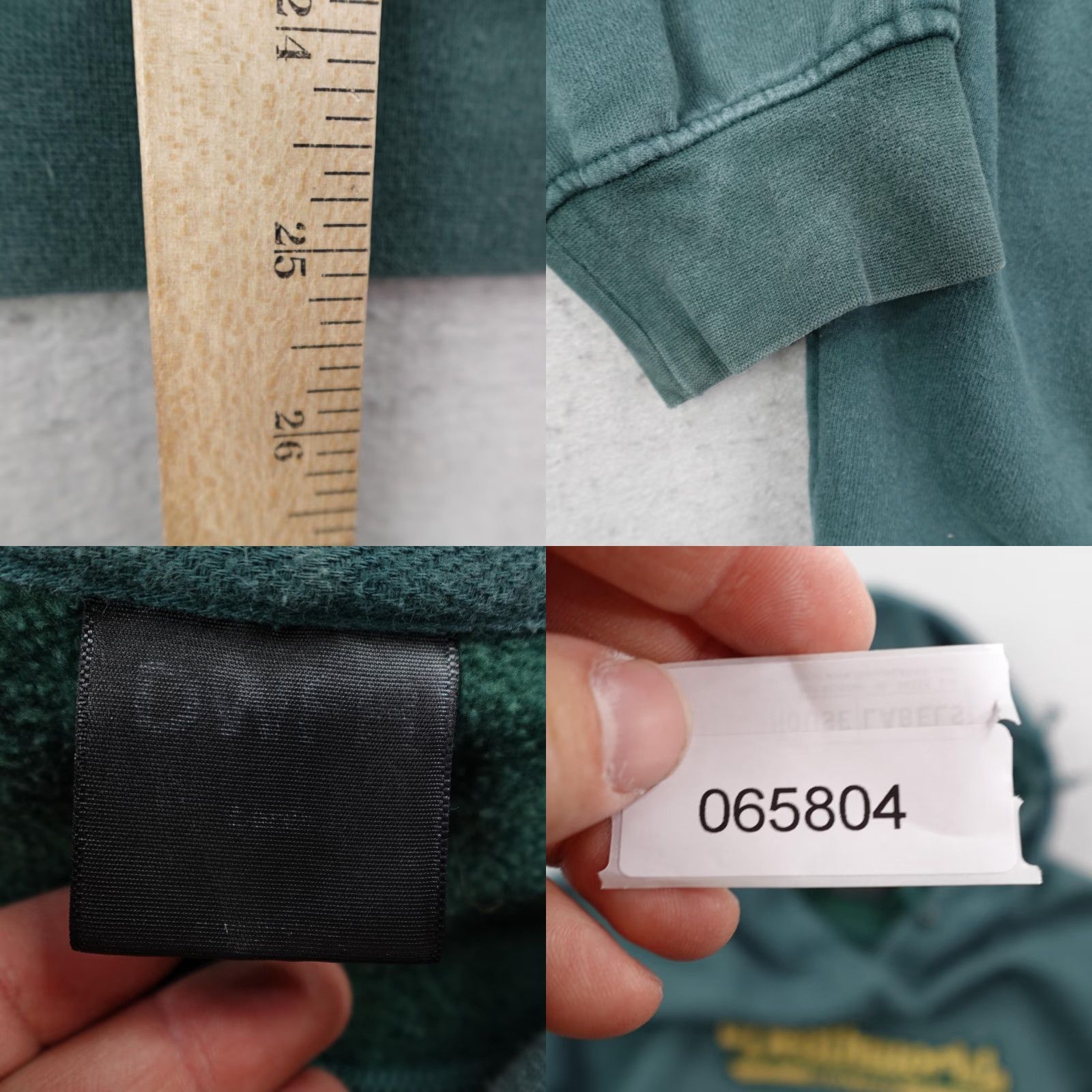 Vintage VINTAGE Death World Feral Hands Hoodie Mens Large Green Pullover Sweatshirt Skater Outdoor Graphic Print Size US L / EU 52-54 / 3 - 8 Thumbnail