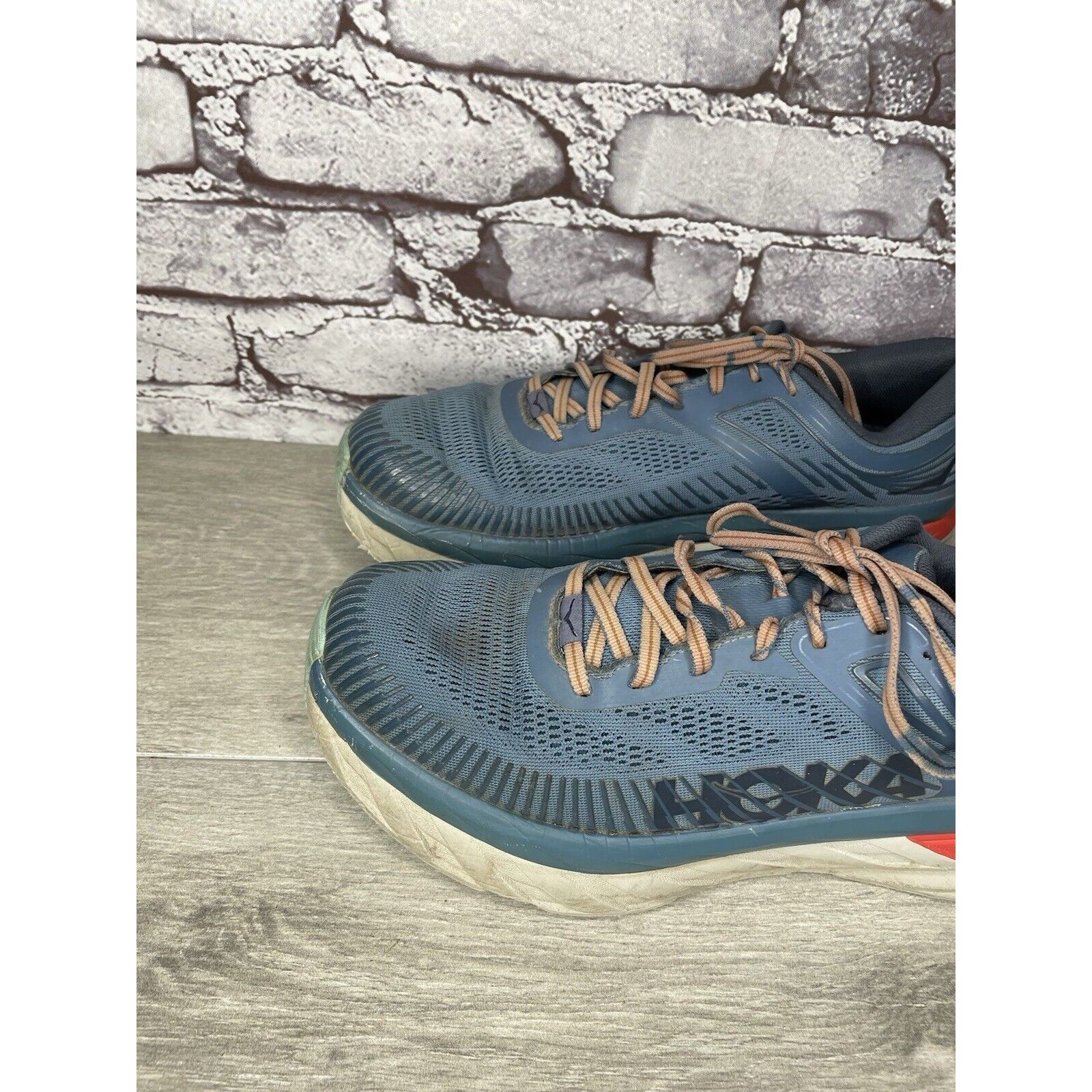 Hoka Hoka One One Bondi 7 110518 RTOS Blue Synthetic Running Shoe Size US 10.5 / EU 43-44 - 17 Thumbnail