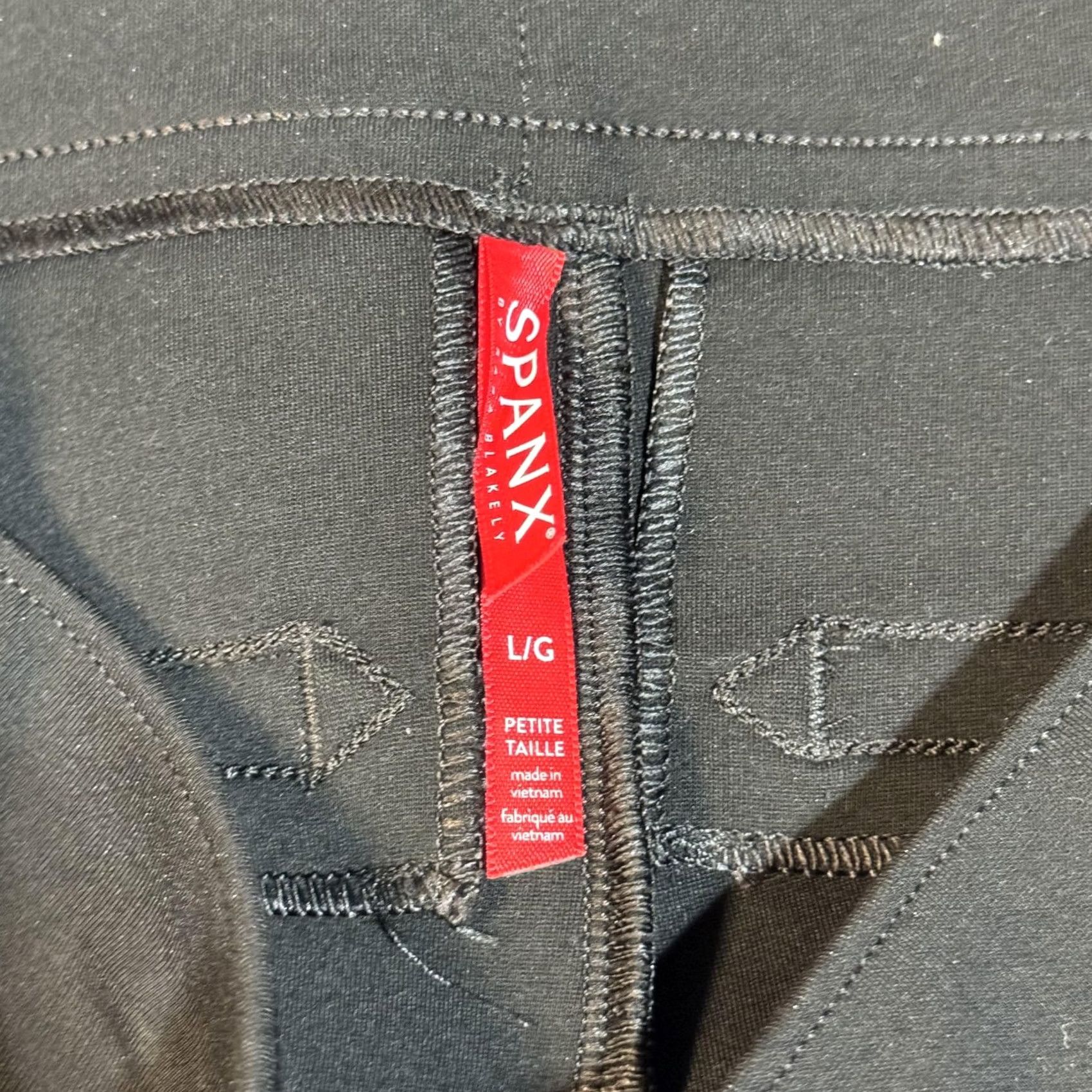 Spanx Spanx Pants Womens Large Petite Black Ankle Skinny Pull On Stretch Workwear Size 36" / US 14 / IT 50 - 5 Thumbnail